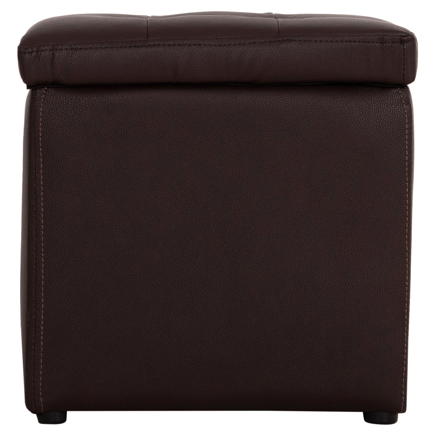 Табуретка за съхранение Ким-кафяв цвят 36,5x36,5x36см