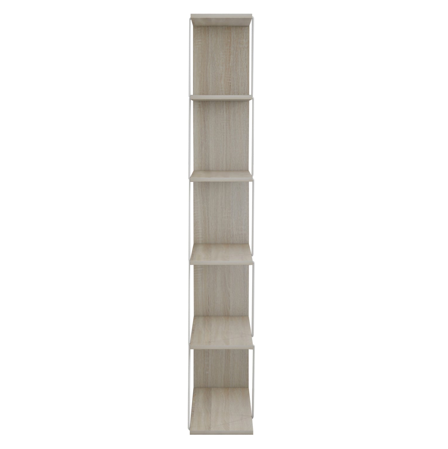 Библиотека  MINI TARS сонома-бял цвят 65x22-24x146см