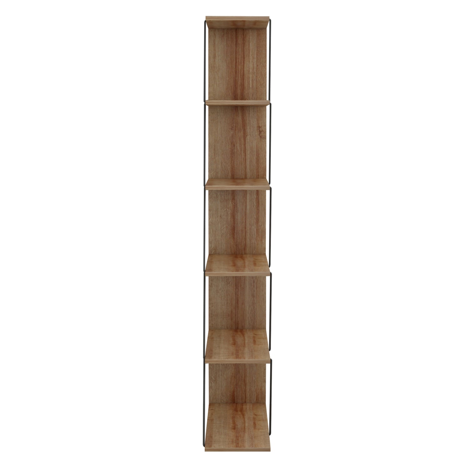 Библиотека  MINI TARS   65х146 -цвят дъб-черен 65x22-24x146
