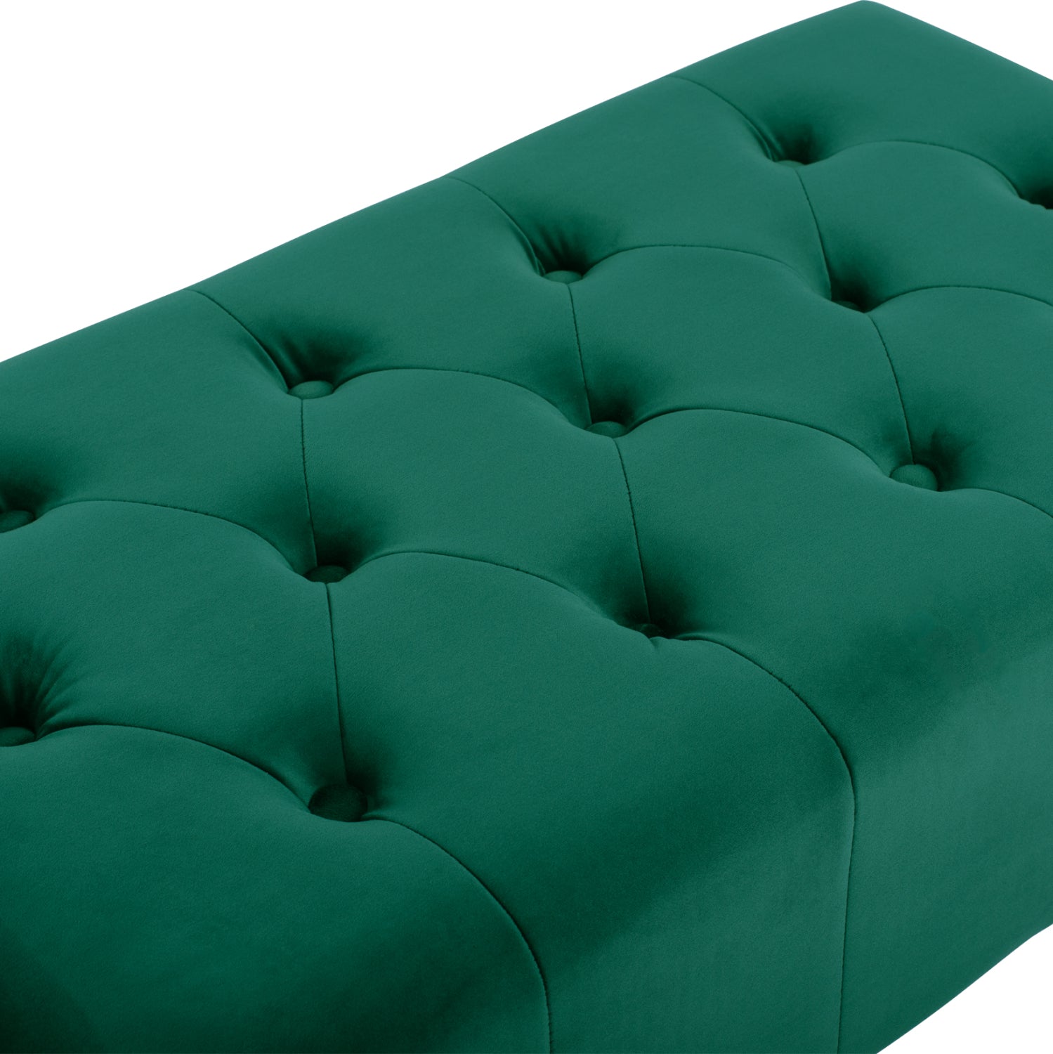 Табуретка Честърфилд - зелен цвят  80x45x40