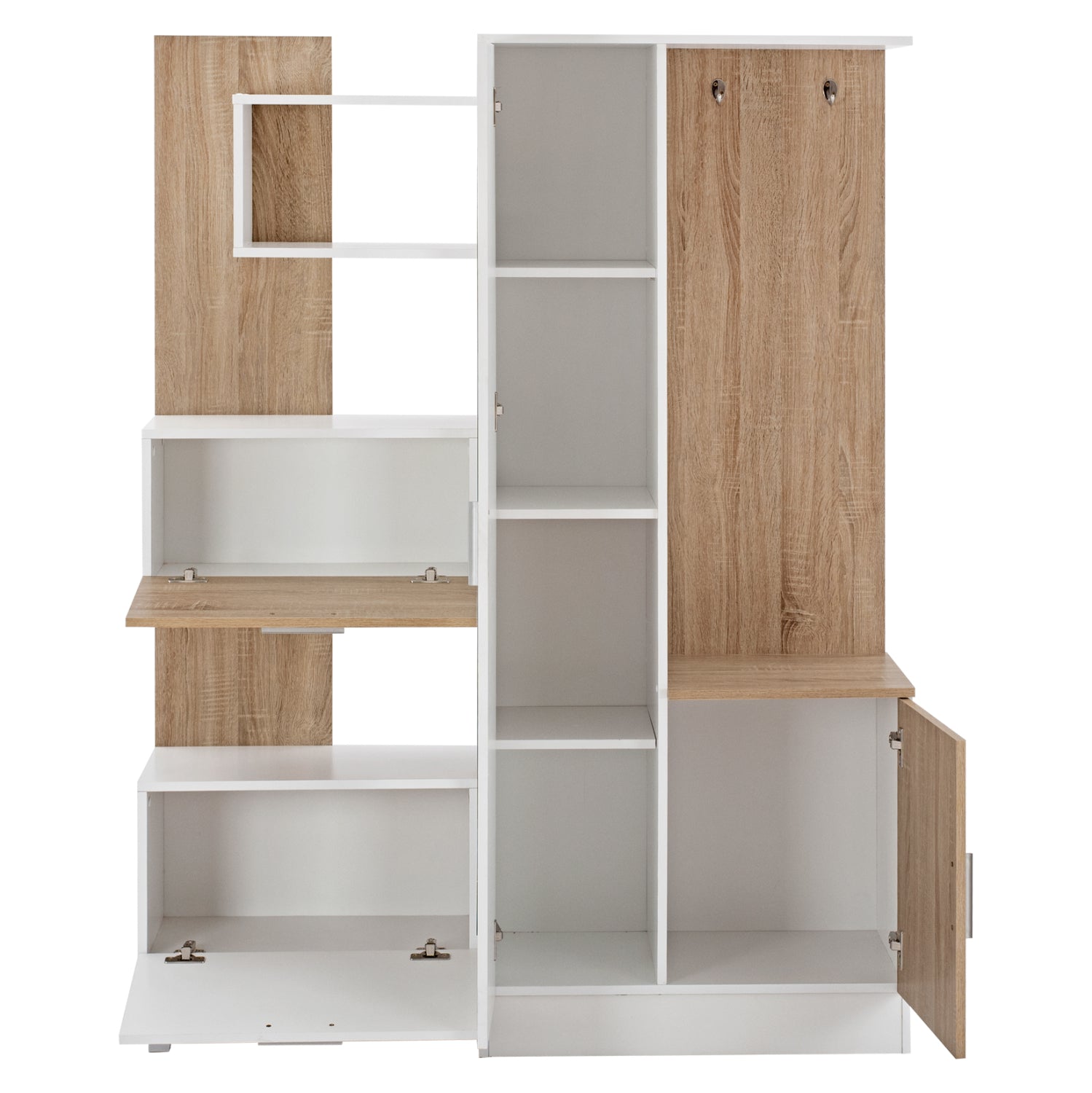 Антре ILIANA  с огледало  цвят бял-сонама 125,5x37,5x166,5