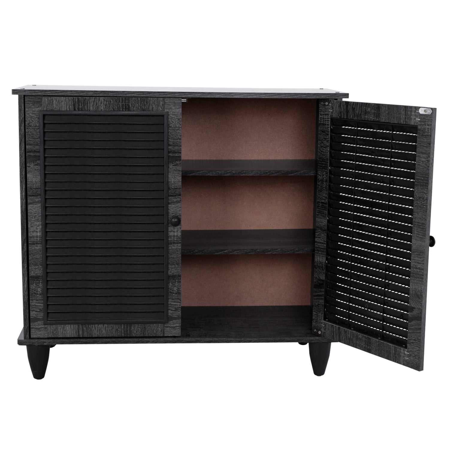 Шкаф за обувки MCKENNA тъмно  сив цвят 76.5X30X68.5 см