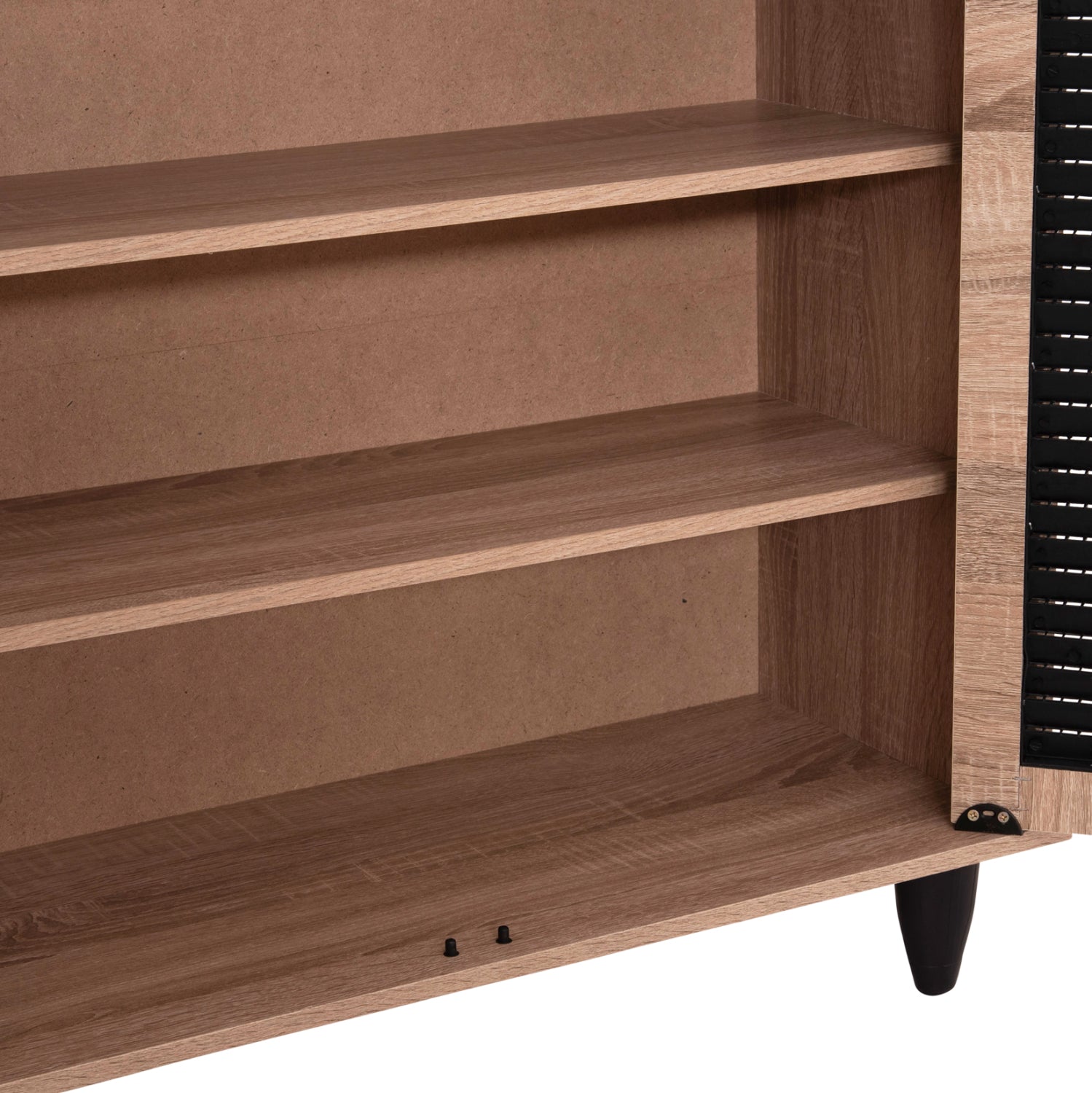 Шкаф за обувки MCKENNA цвят сонама-черен 77x30x69