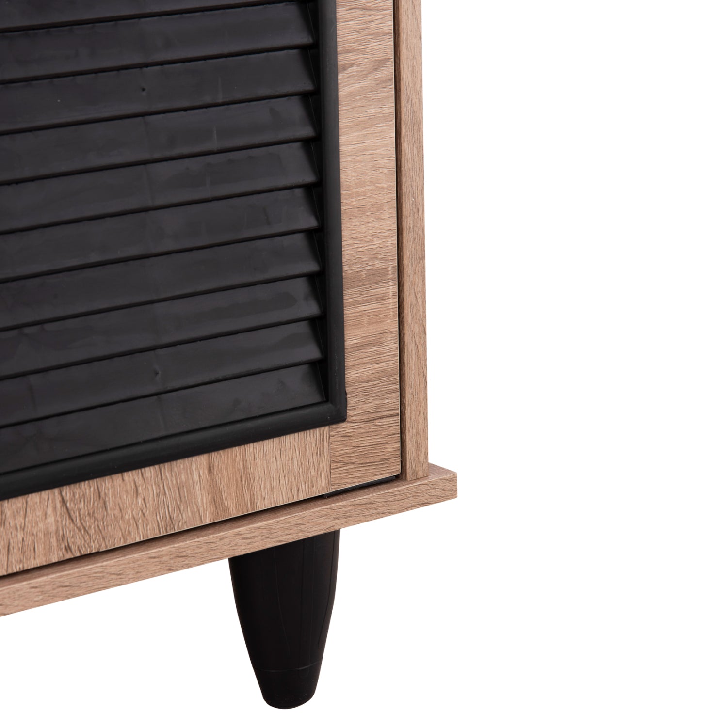 Шкаф за обувки MCKENNA цвят сонама-черен 77x30x69