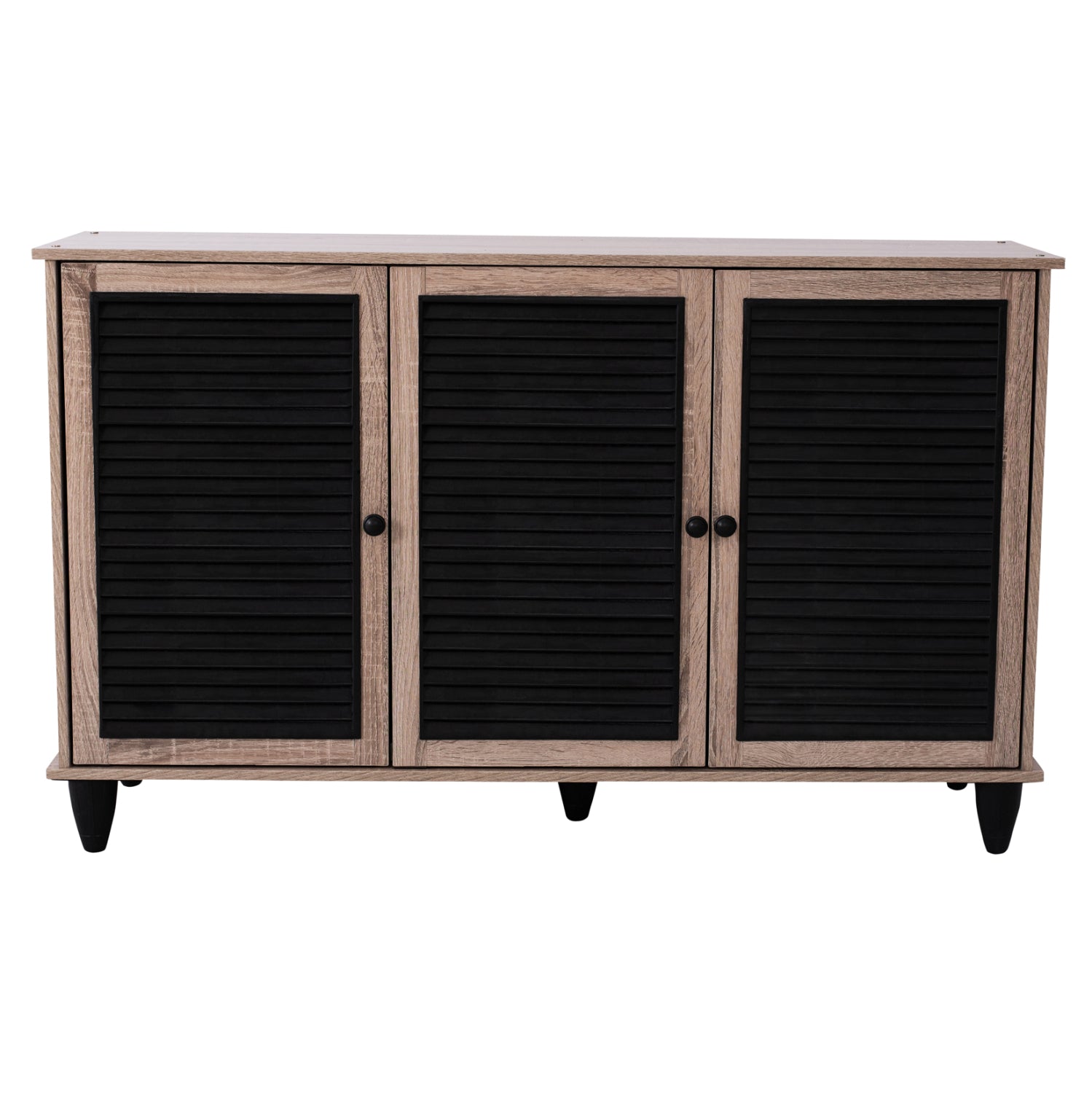 Шкаф за обувки MCKENNA цвят сонама-черен  112x30x68.5H см