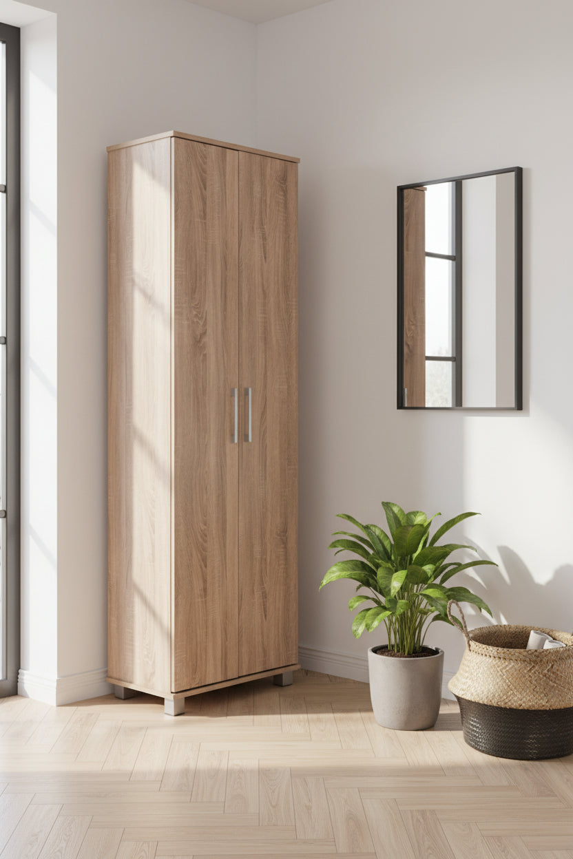 Шкаф за обувки CLUSE цвят дъб сонама 60Χ37Χ186,5