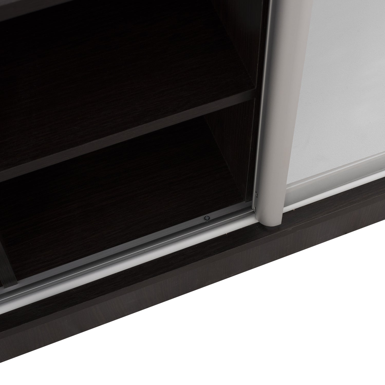 Входно обзавеждане  DULCE с плъзгащ се гардероб и огледало, цвят венге, 118x45x210 см