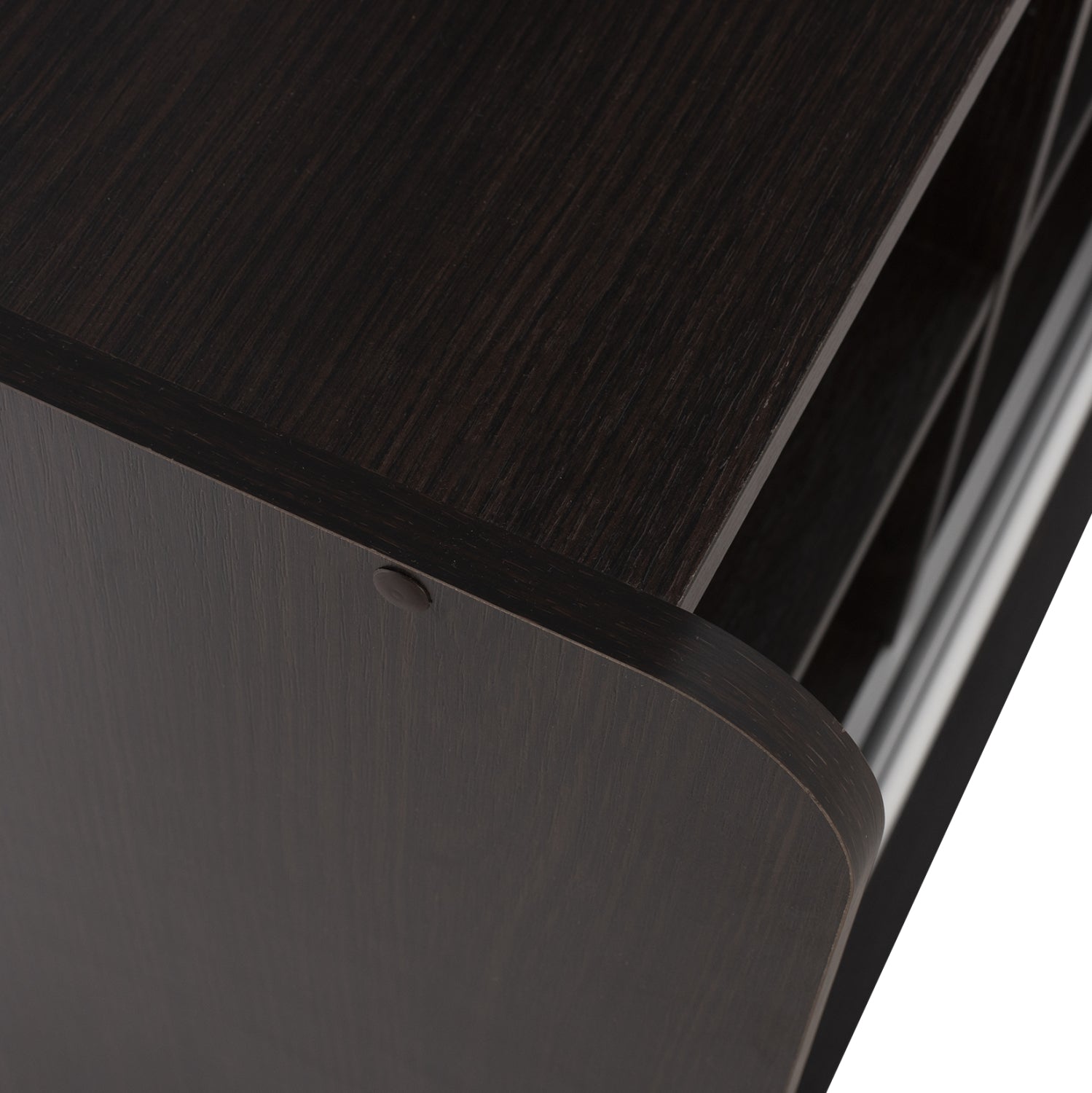 Входно обзавеждане  DULCE с плъзгащ се гардероб и огледало, цвят венге, 118x45x210 см