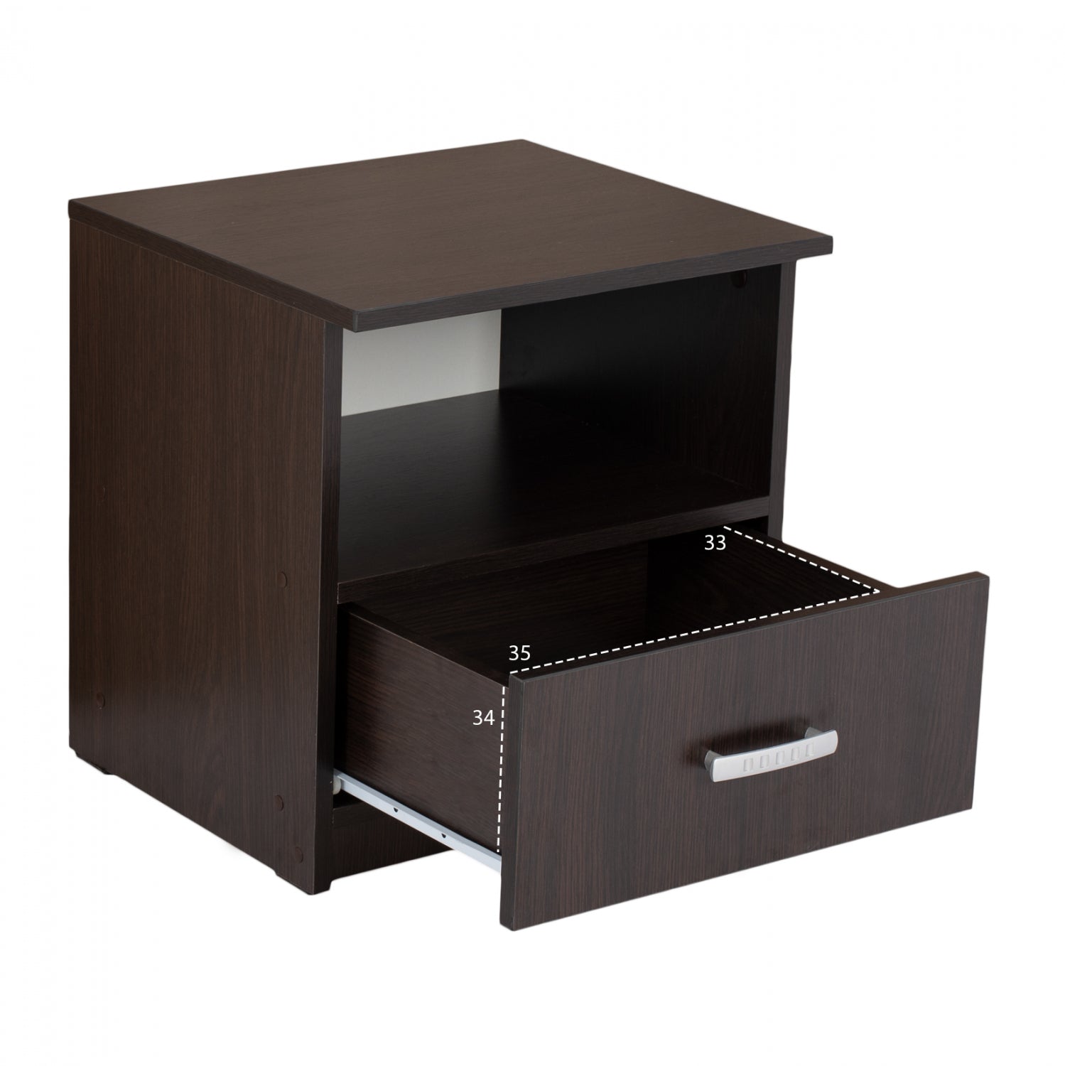 Нощно шкафче ADLER цвят венге  45X40X48см