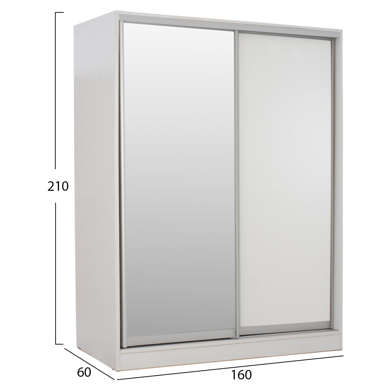 Гардероб ADLER бял цвят  160x60x210 см