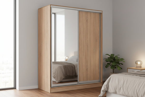 Гардероб ADLER сонома цвят  160x60x210 см