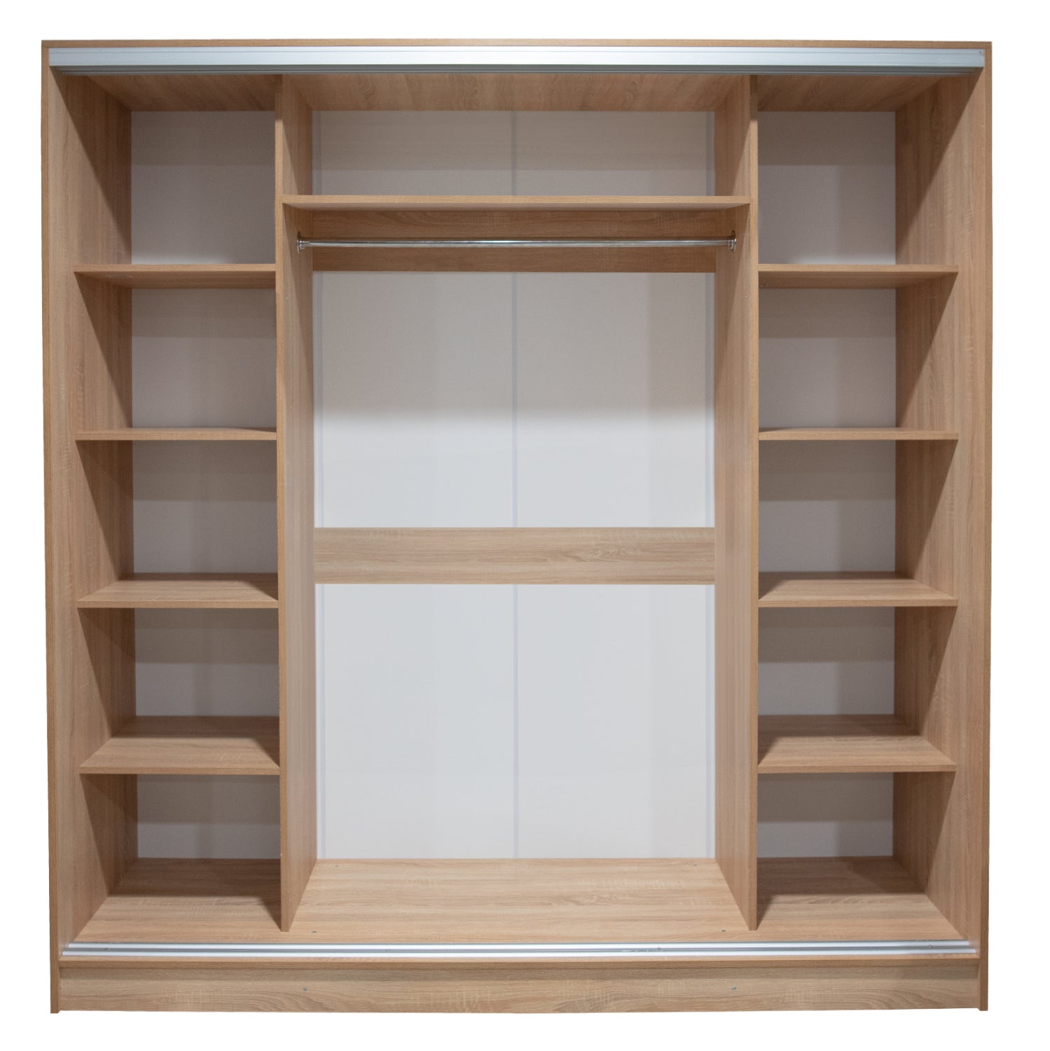 Гардероб 2435  с 3 плъзгащи врати цвят сонома  200x60x210 см