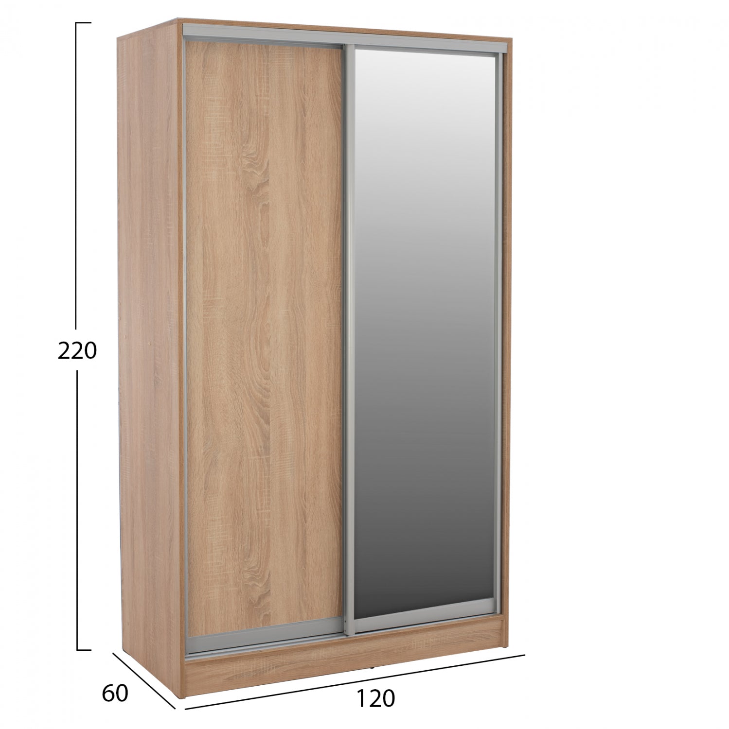 Гардероб ADLER  цвят сонома  120x60x220см