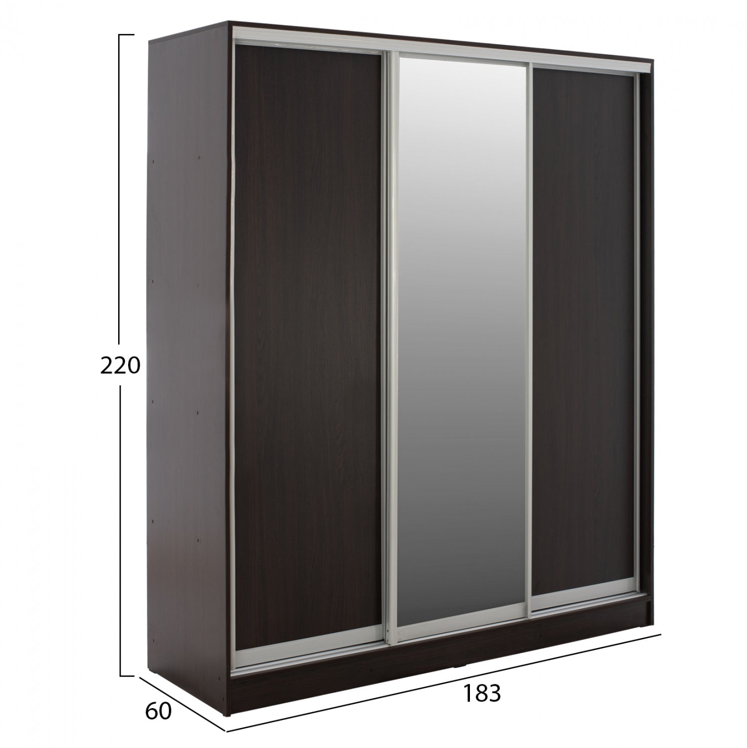 Гардероб ADLER  - цвят венге 183x60x220см