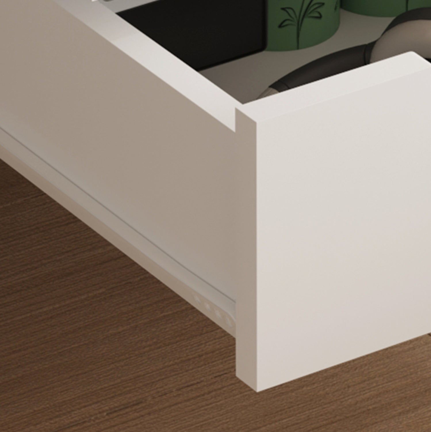 Нощно шкафче  DINKL цвят сонoма-бял 29,7x29,7x45см