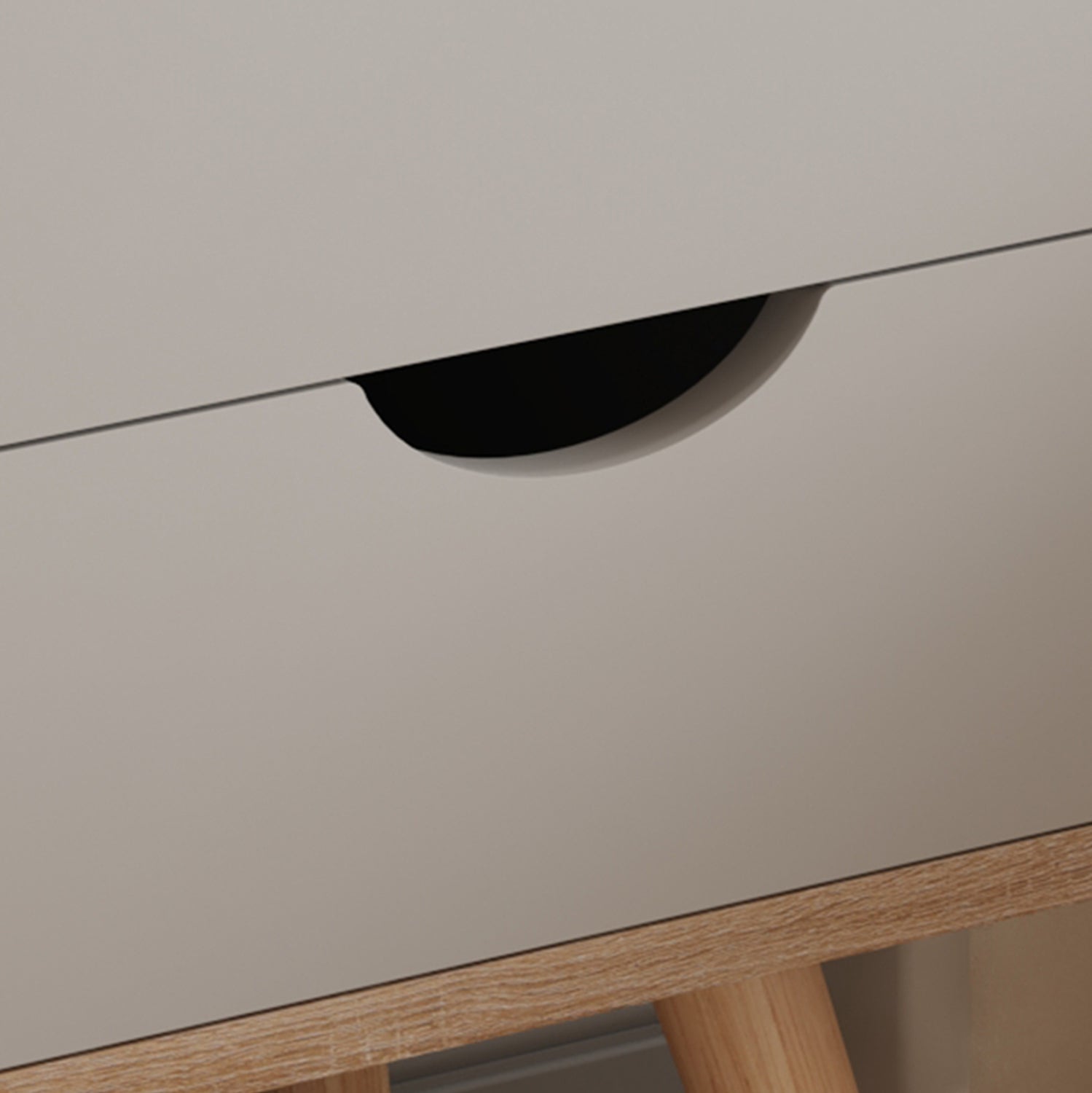 Нощно шкафче Динки цвят сонома-сив