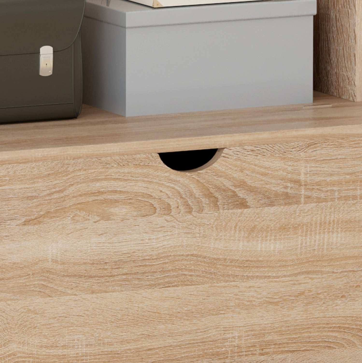 Входна мебел за антре KAYLOR -цвят сонама 93x34x180см