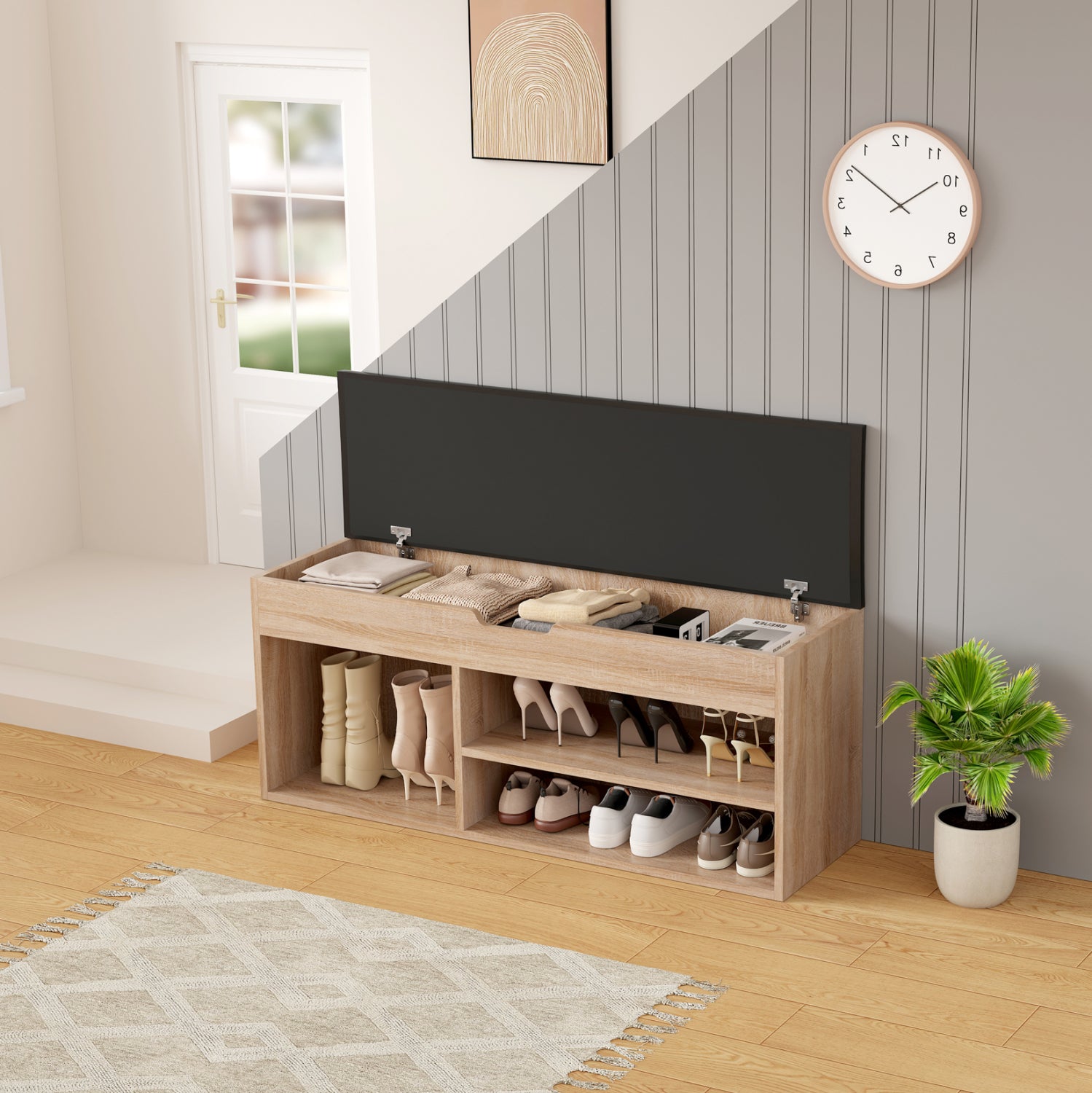 Шкаф за обувки  ROMIR цвят сонама 100x30x44