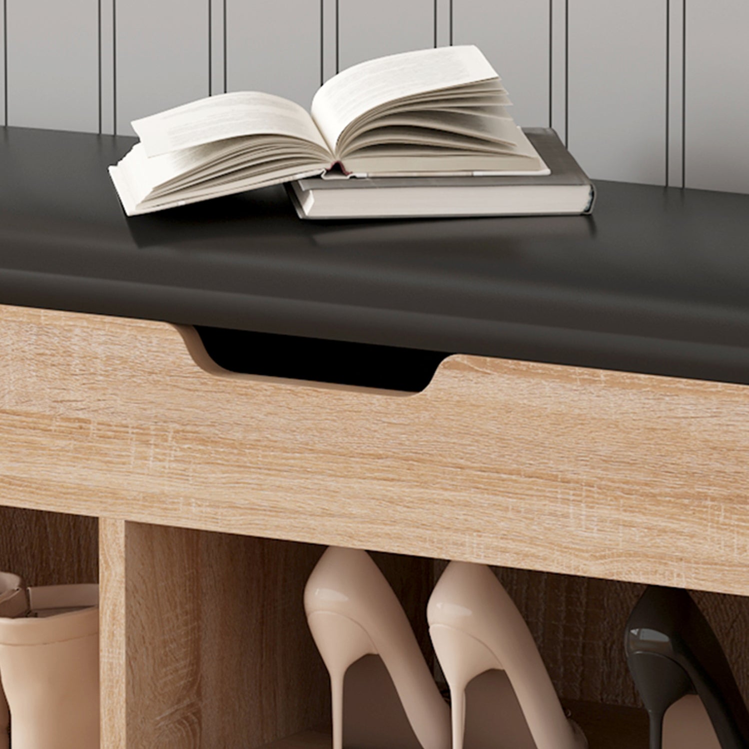 Шкаф за обувки  ROMIR цвят сонама 100x30x44