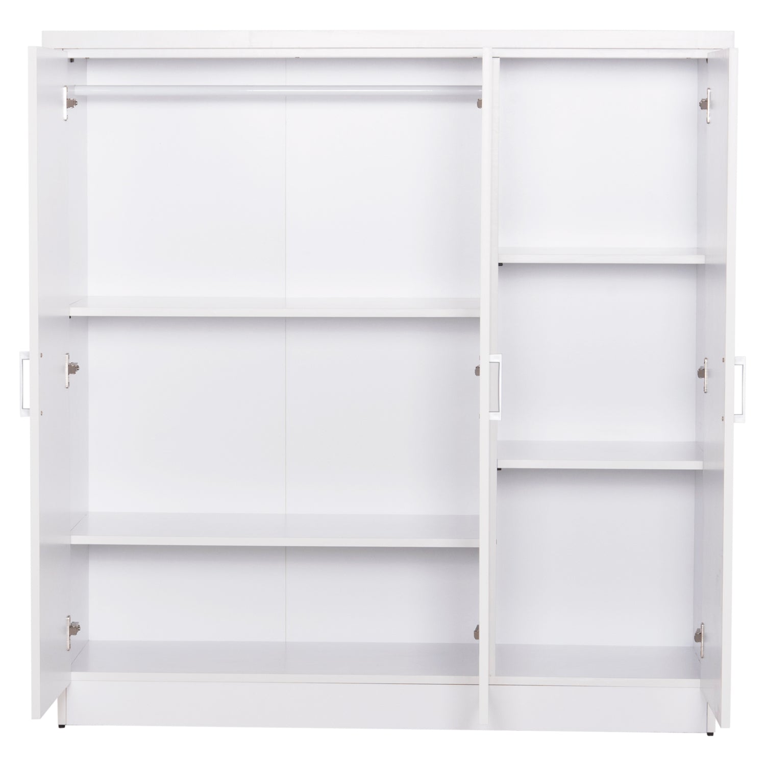 Гардероб   FUENTO бял цвят  120-116x40x123.5 см