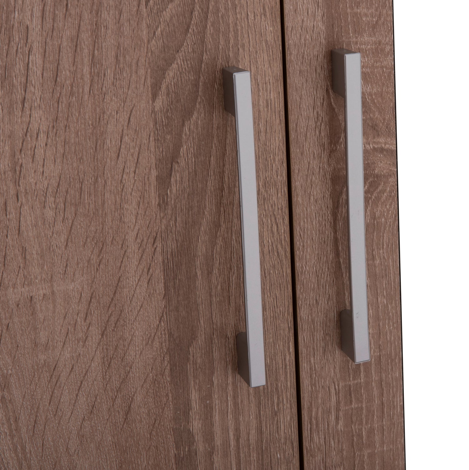 Гардероб с огледало и чекмеджета Jarry сонома цвят  119x48x183см