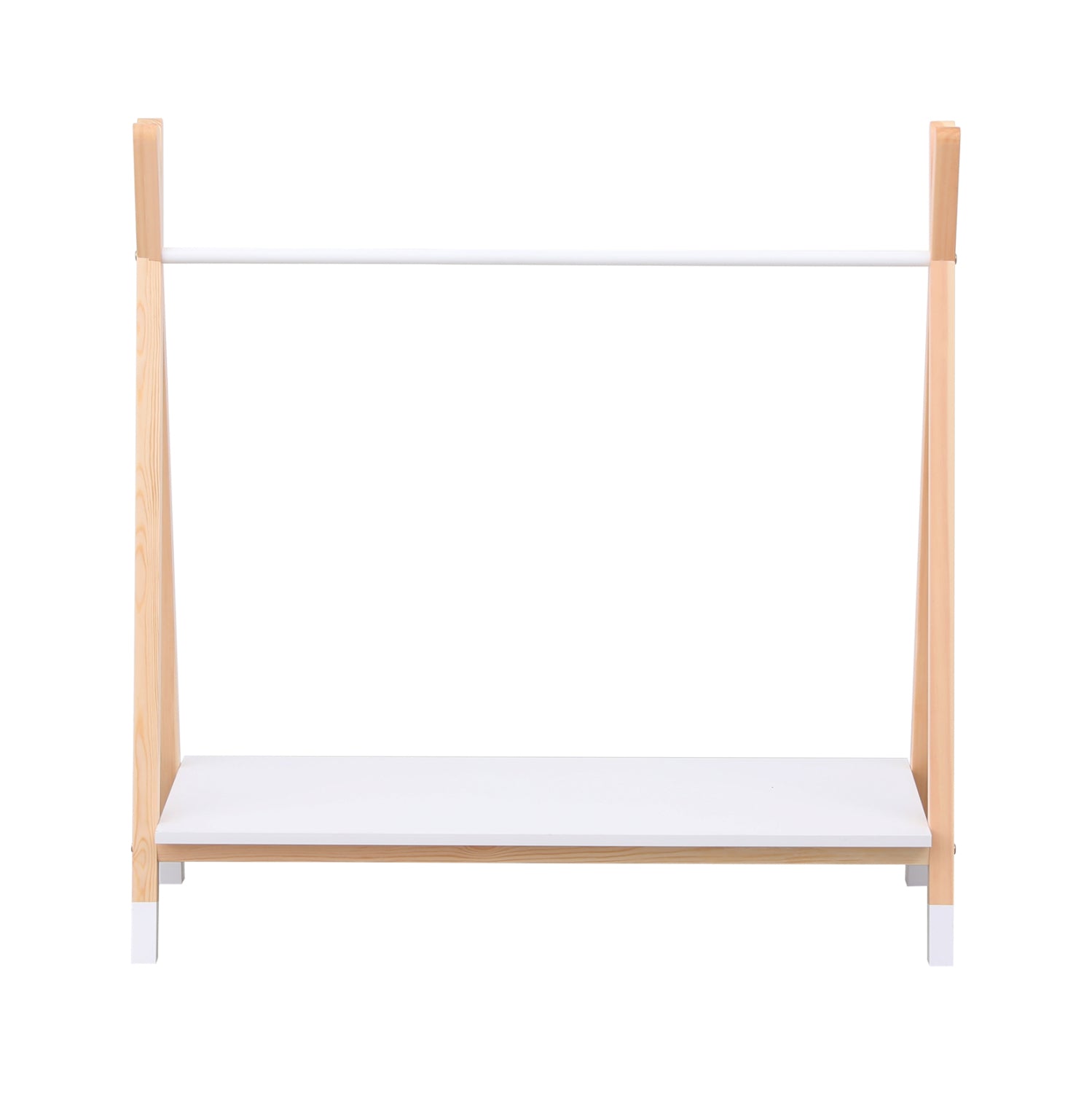 Закачалка за детска стая PASCHAL-цвят бял-натурал 100x40x100см