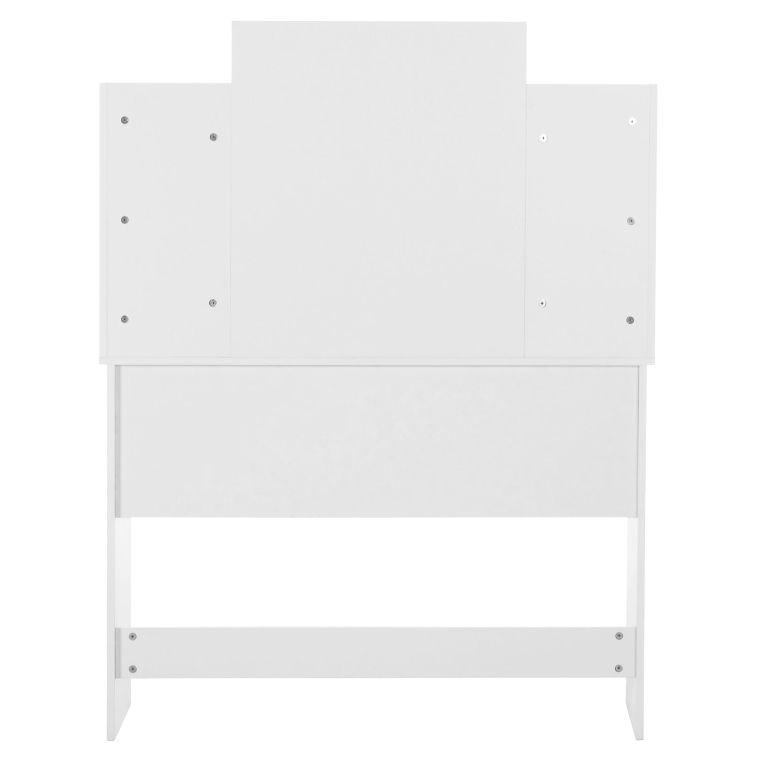 Тоалетка с led осветление-рафтове-чекмеджета lauryn white 108x40x140КГ