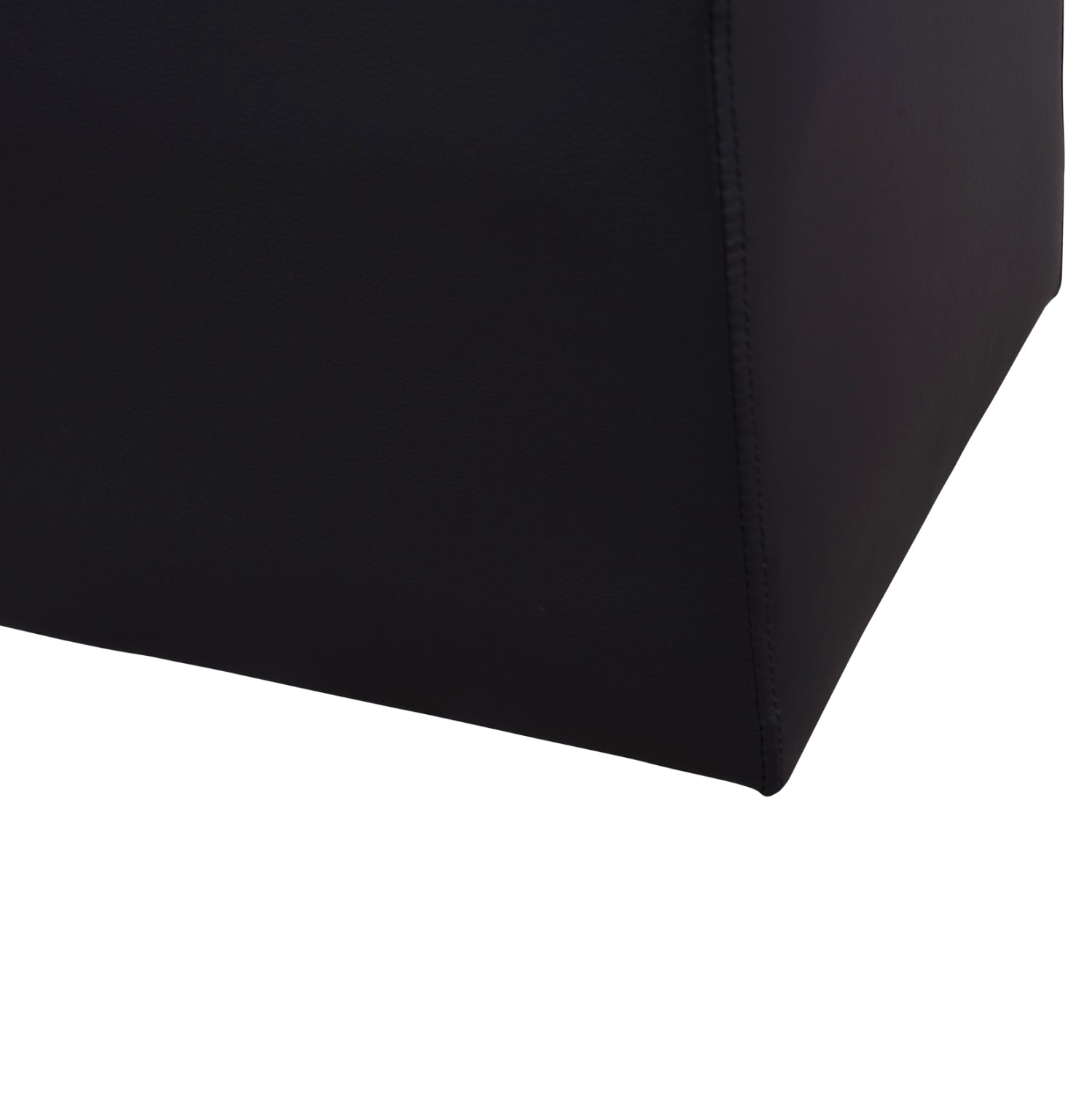 Пънк черна pu табуретка 37x37x35см.