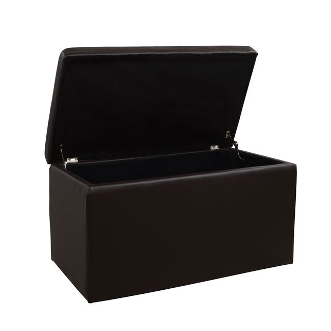 Кутия-табуретка с място за съхранение  Алесия кафяв цвят 90X50X52см