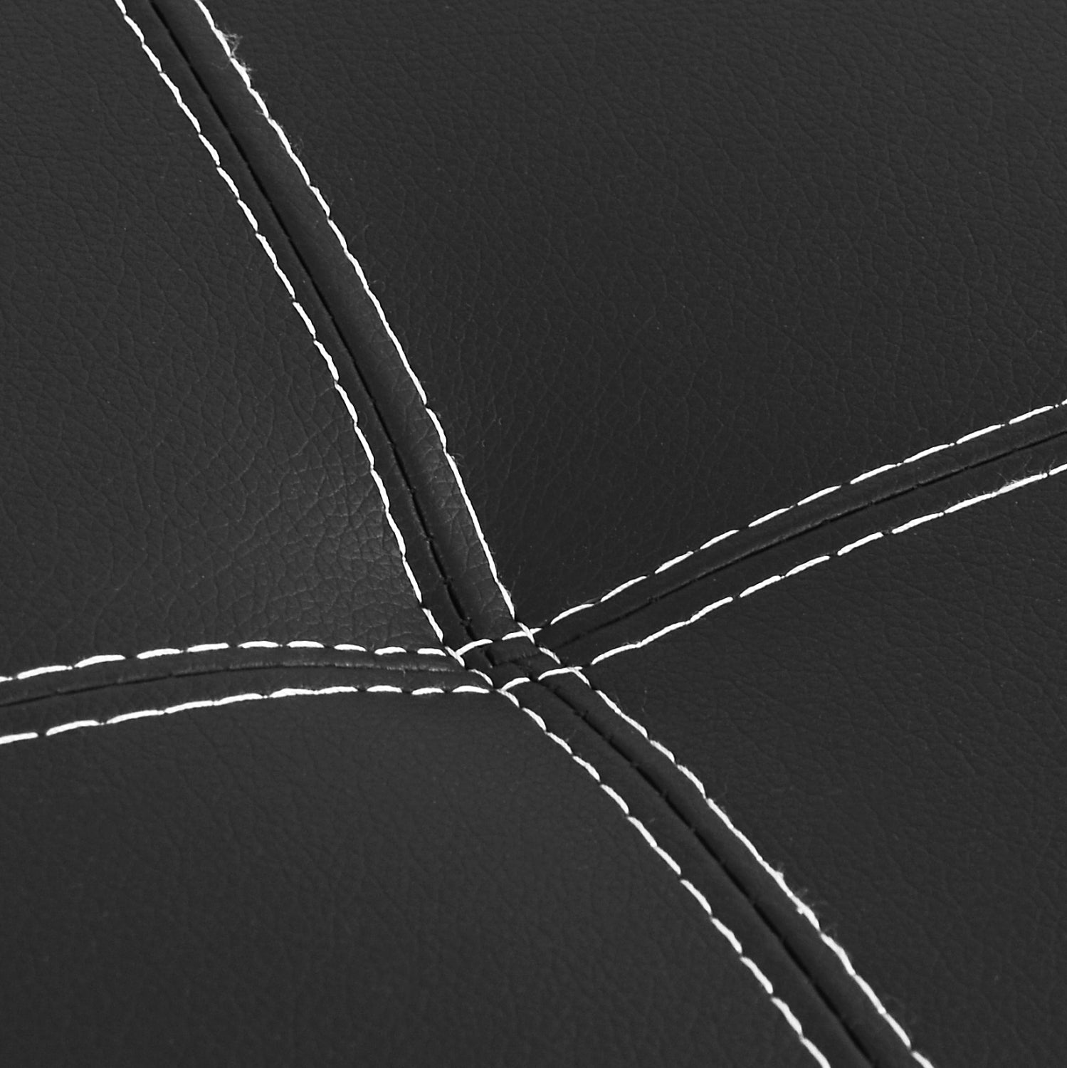 Диван легло 3 черен pu с уплътнение 186x90x82