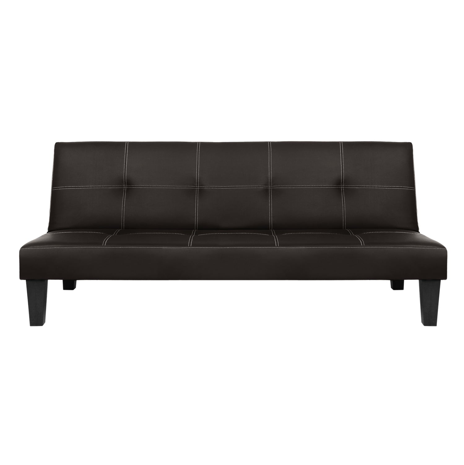 Диван легло 3-ти кафяв pu с газ 186x90x82