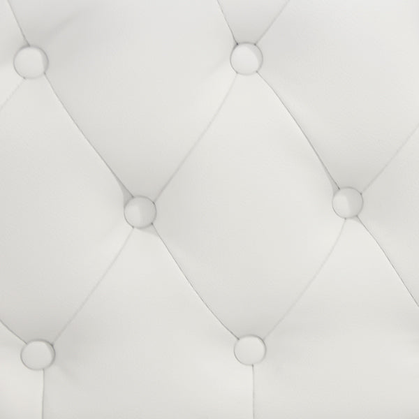 Диван-лежанка CHESTERFIELD  бял цвят 190х61х84