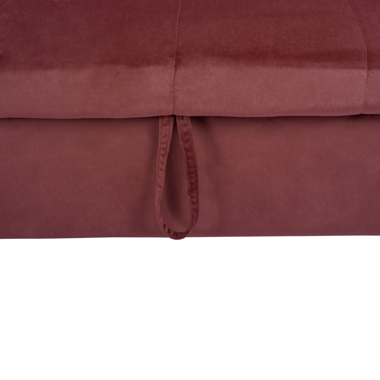 Ъглов диван с легло wayne 224x147x85см кадифена гнила ябълка