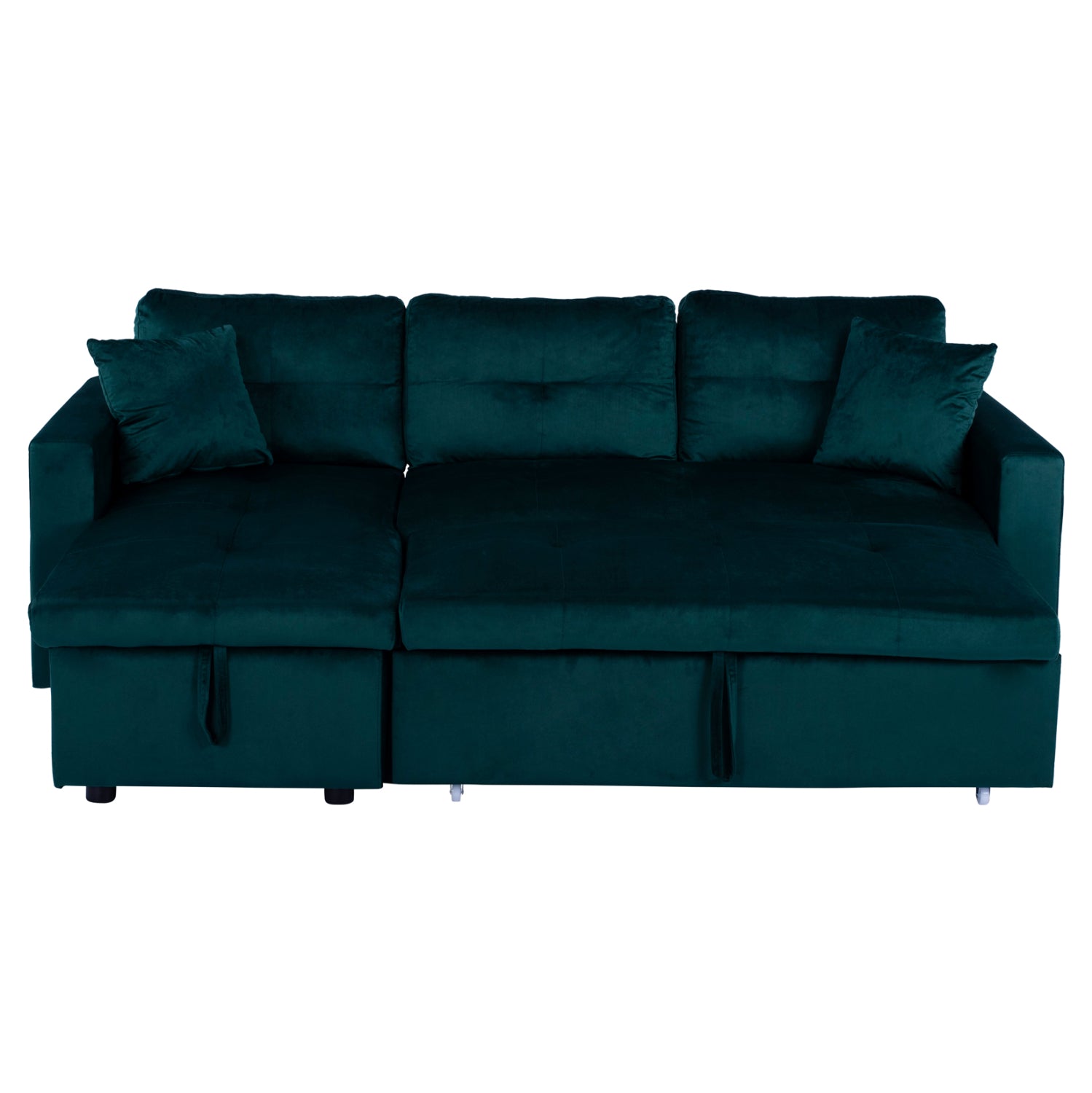 Ъглов разтегател Wayne 224x147x85см. кадифен кипарис