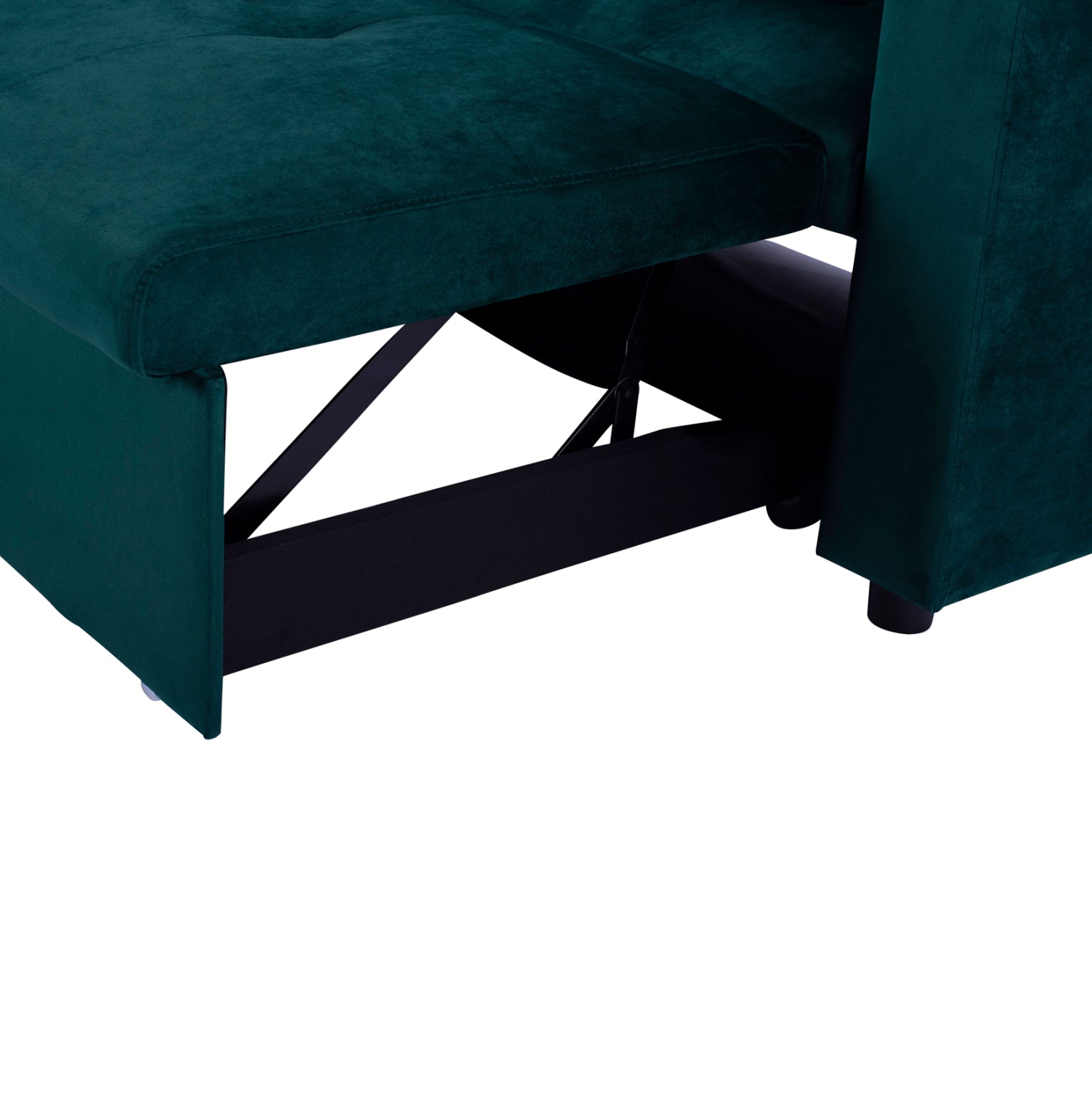 Ъглов разтегател wayne 224x147x85см. кадифен кипарис