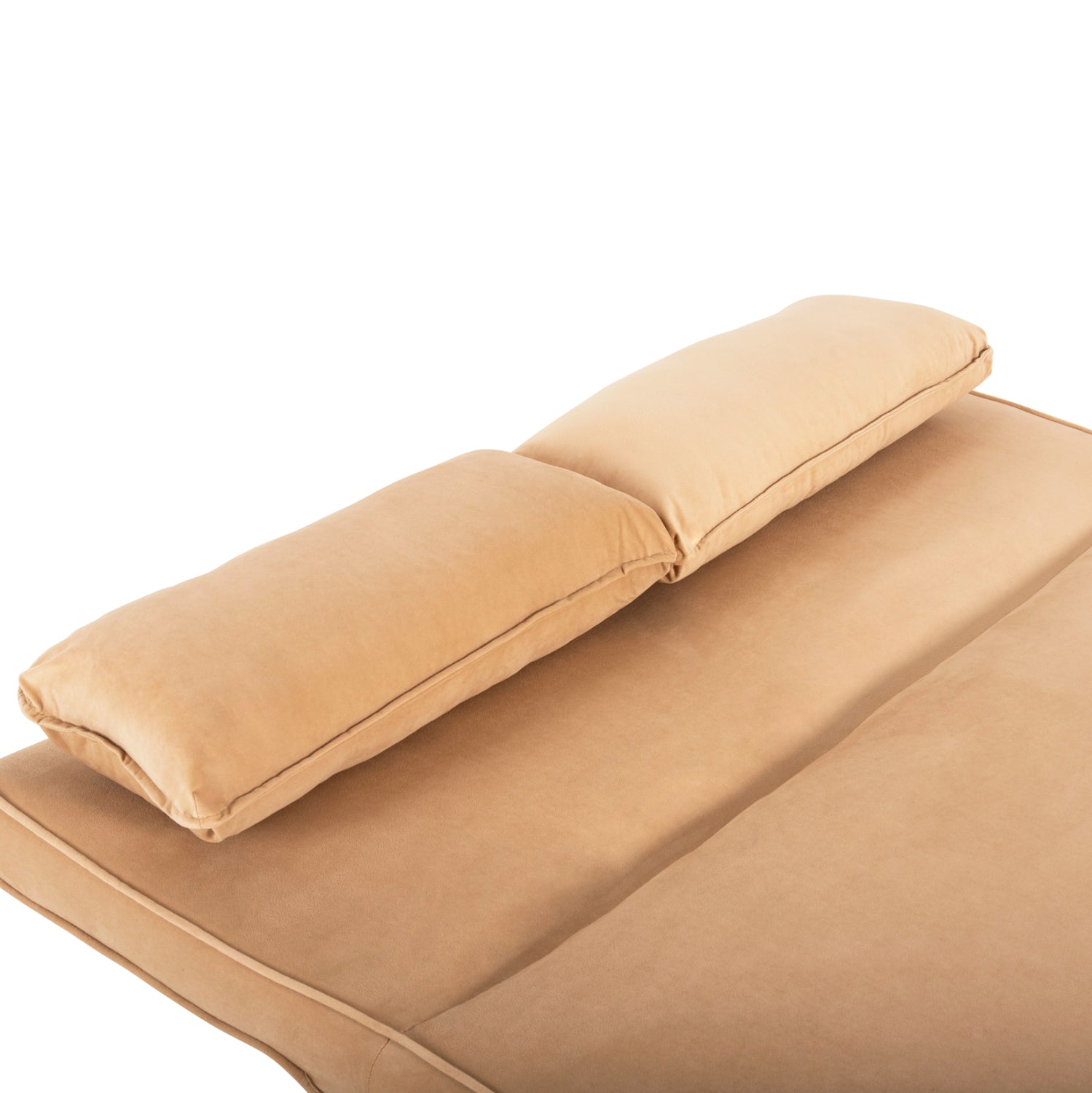 Легло за 2 места asma с бежово кадифе 140x80x77см.