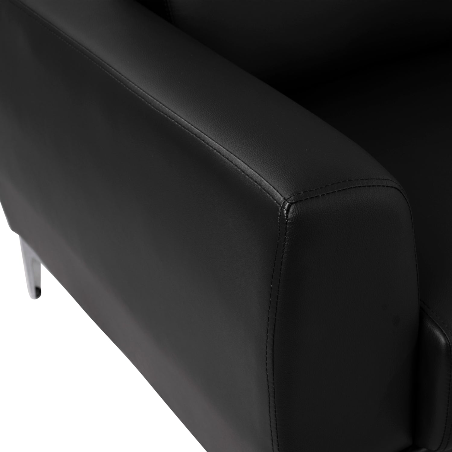 Фотьойл  KENZIE /-Черен PU 89x81x81