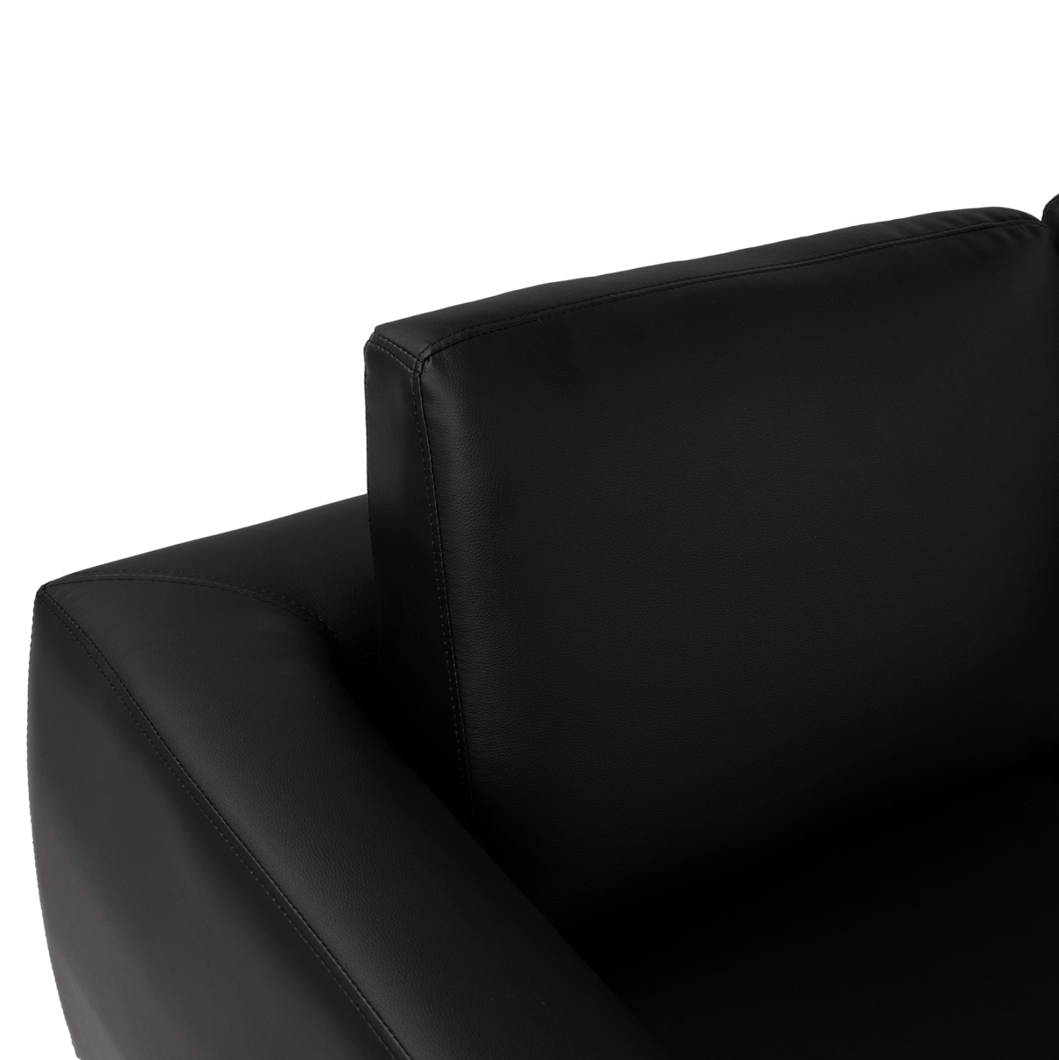 Фотьойл  KENZIE /-Черен PU 89x81x81