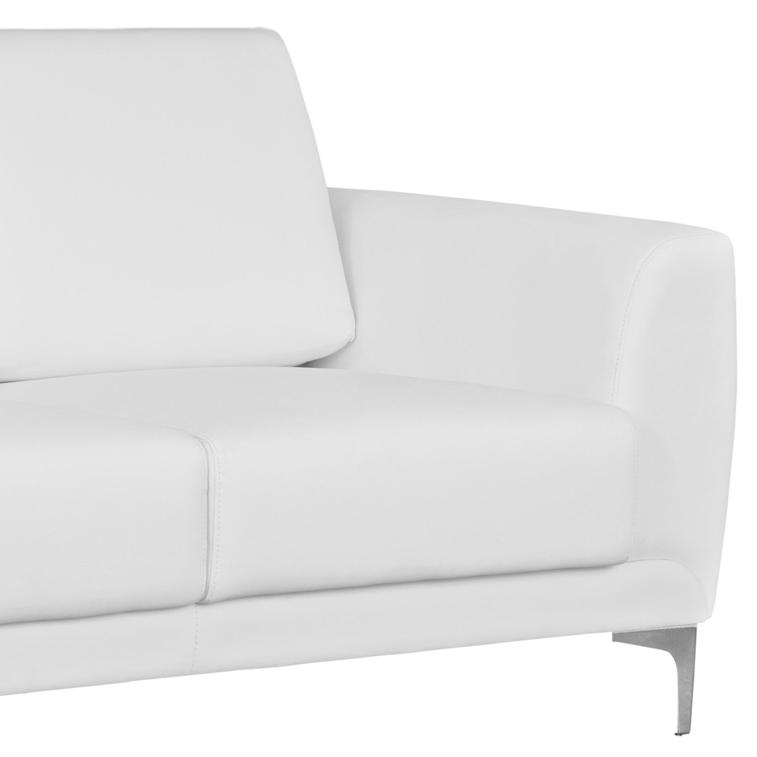 Диван KΕΝΖΙΕ бял цвят 142x81x81см