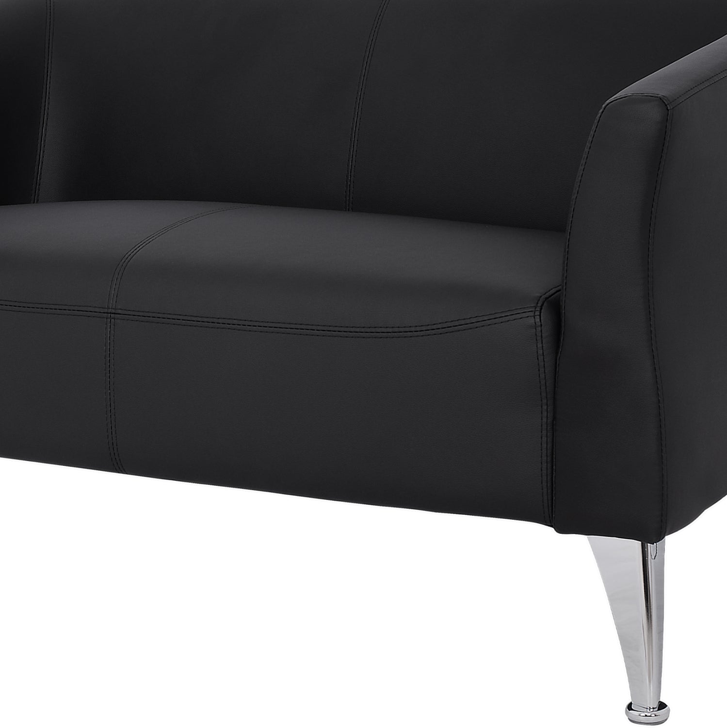 Диван  KIANA черен цвят  PU  130x75x71см