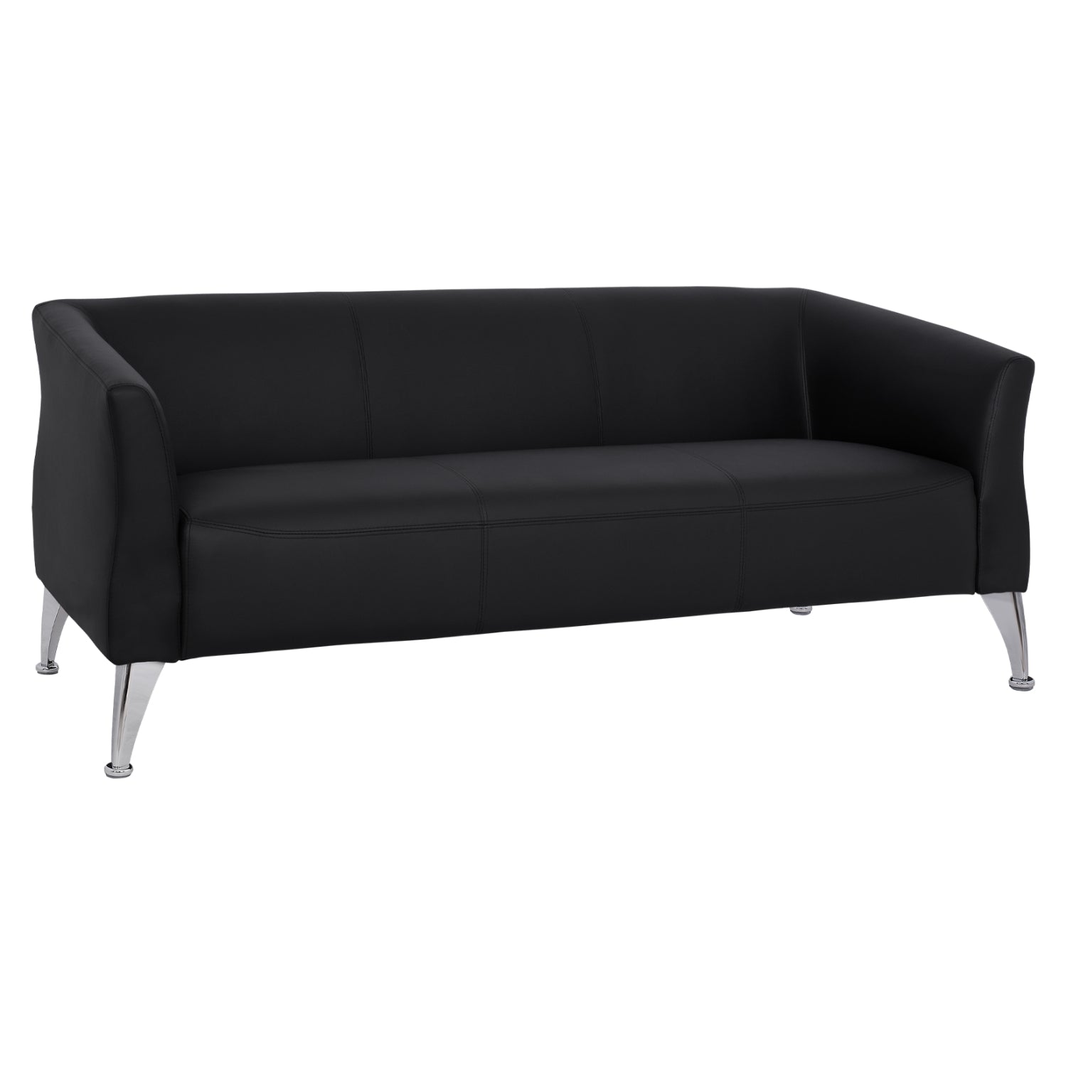 Комплект за хол kiana от 2 части с черен pu материал КГ1128501