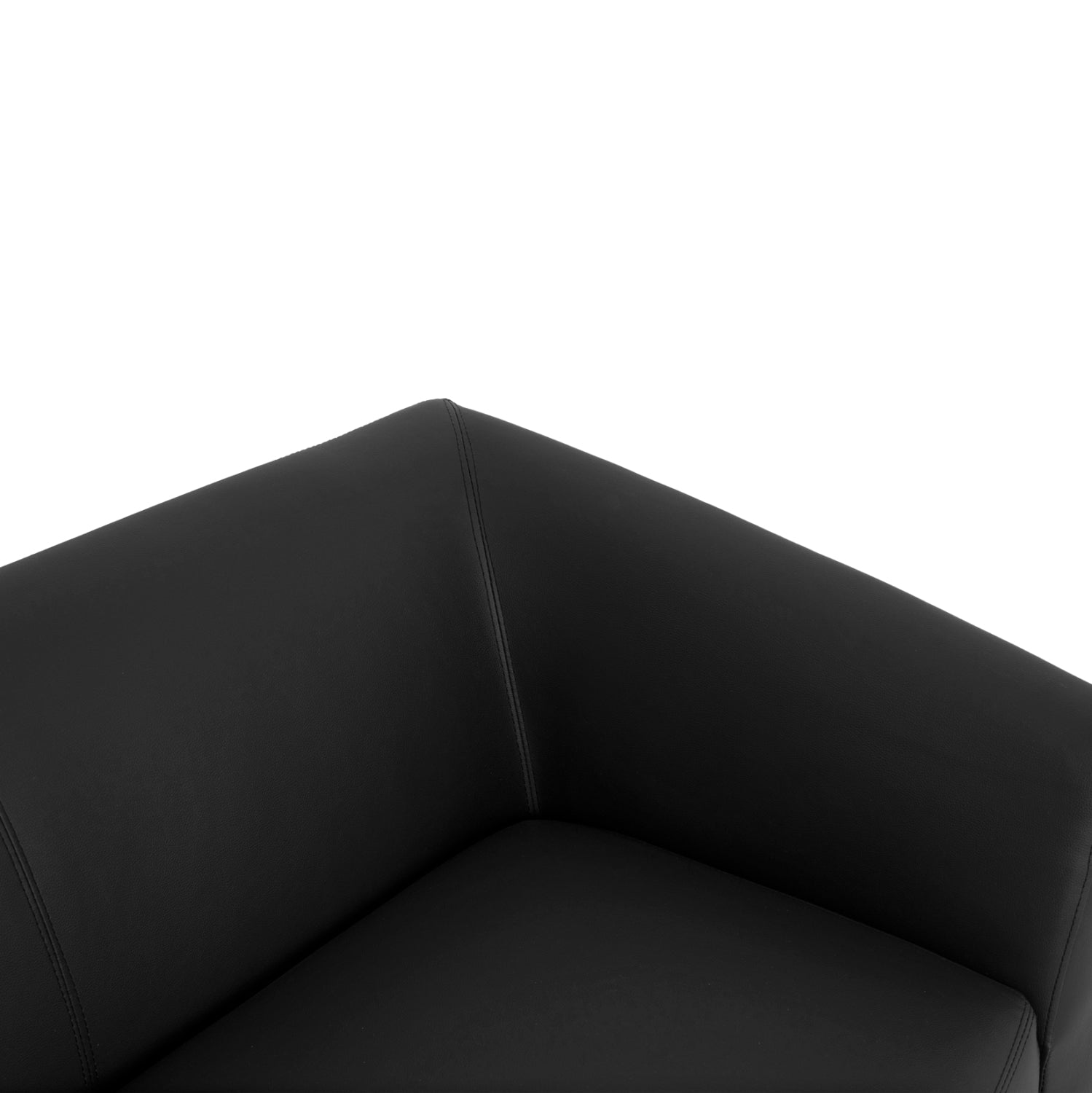 Триместен диван  KIANA  3/ PU /черен 180x75x71см