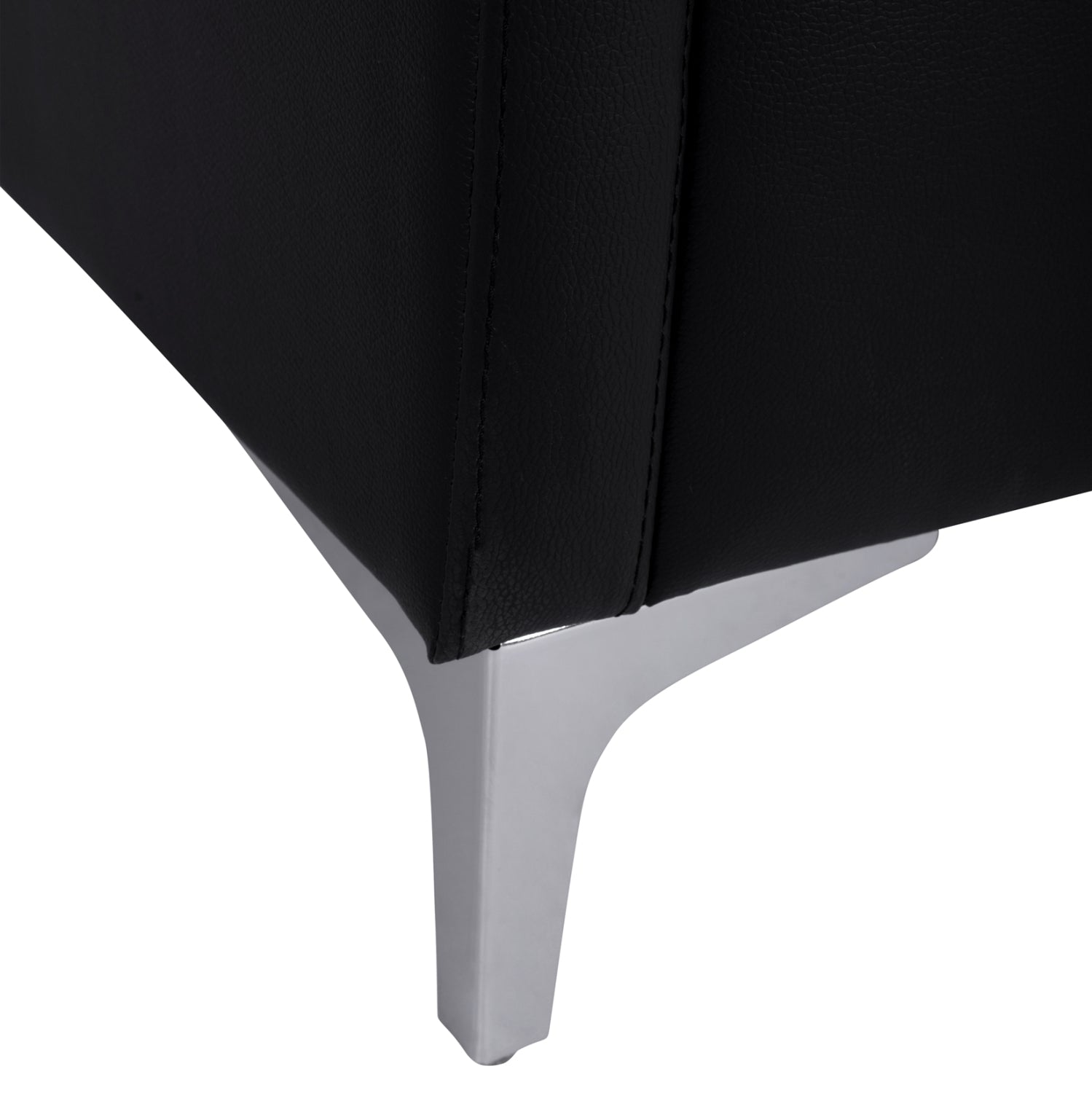 Фотьойл NELLIE  кожа/черен 64Χ71Χ71