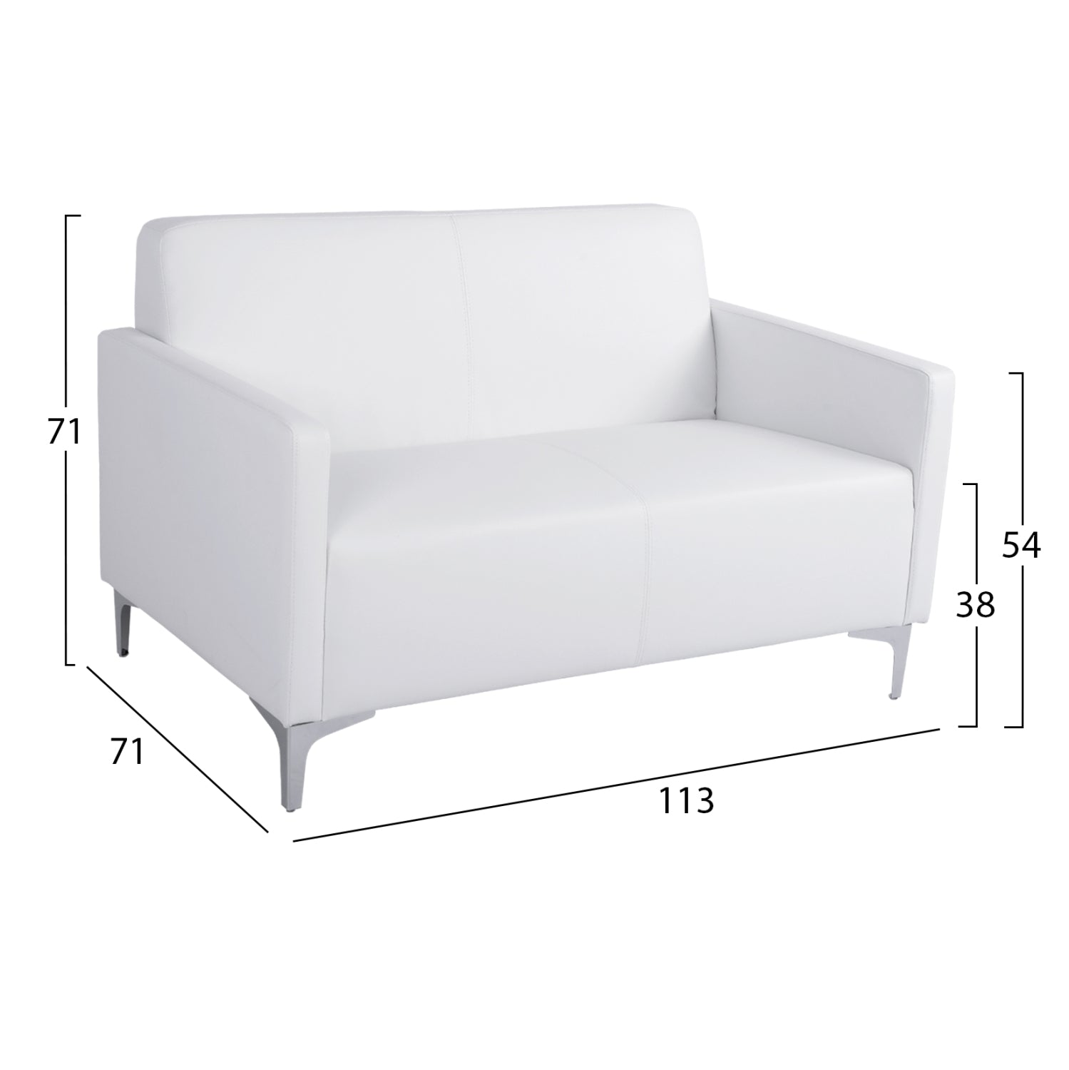 Диван нели iiбял цвят