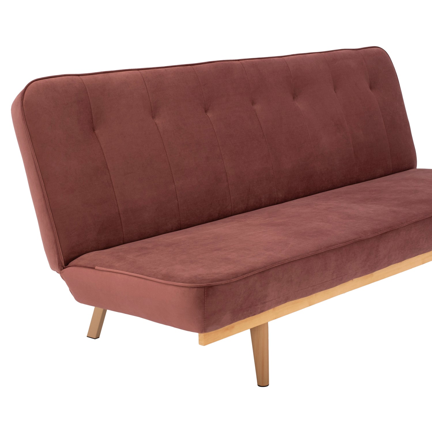 Разтегателно канапе велудорозов цвят