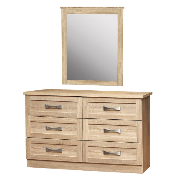 Скрин 120x40 с огледало 72x90 сонома цвят  КГ10171.02