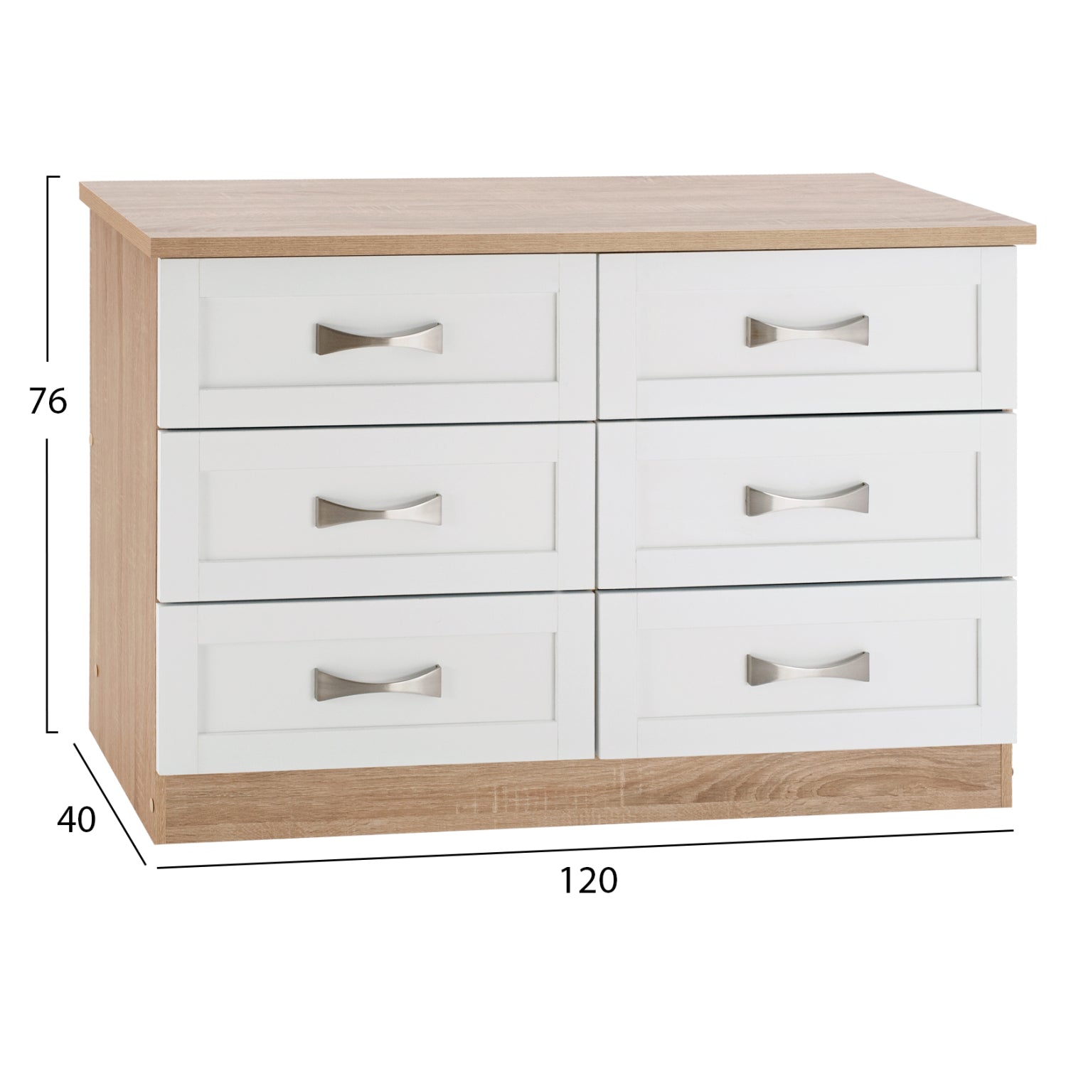 Скрин  MILANI цвят сонама 120x40x76cm