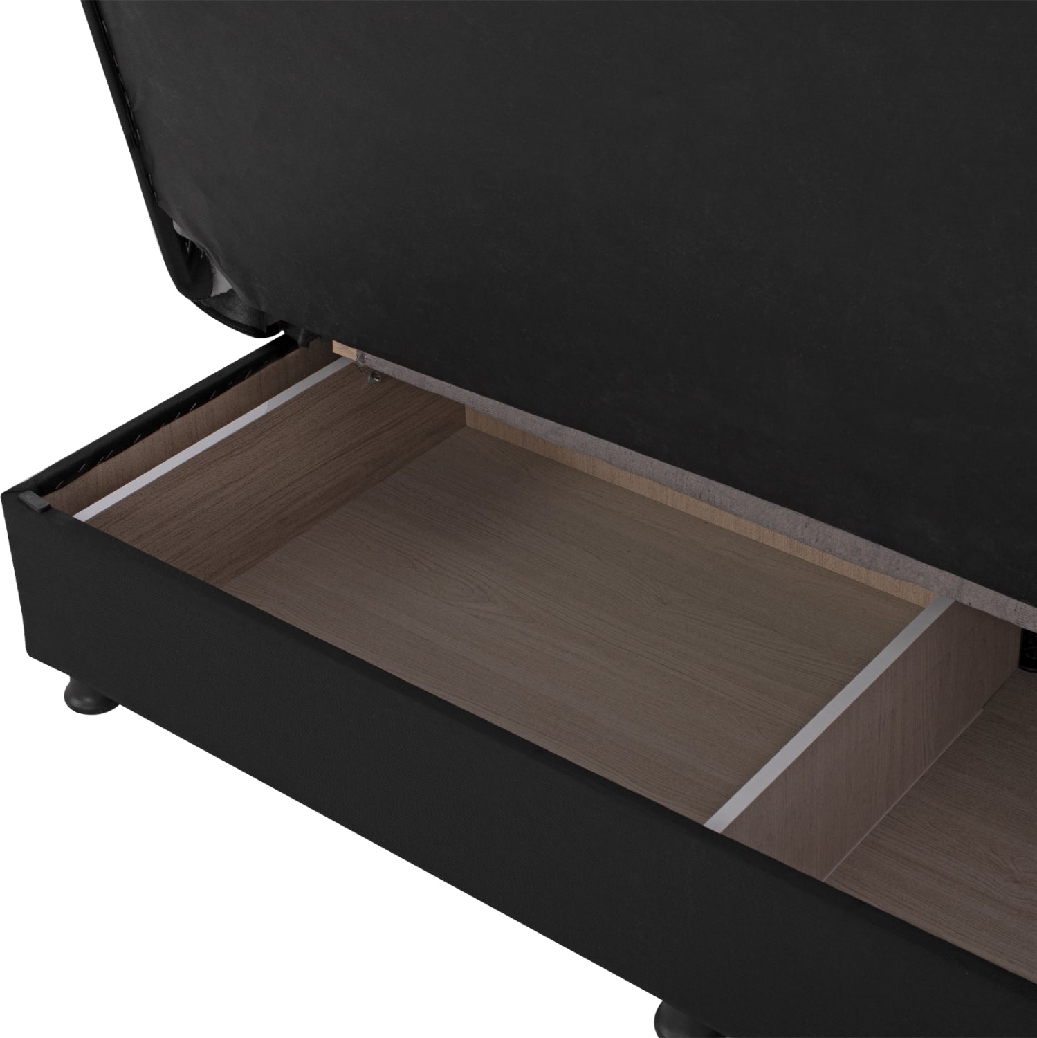 Разтегателен диван андри, триместен, черен 180x72x77 см