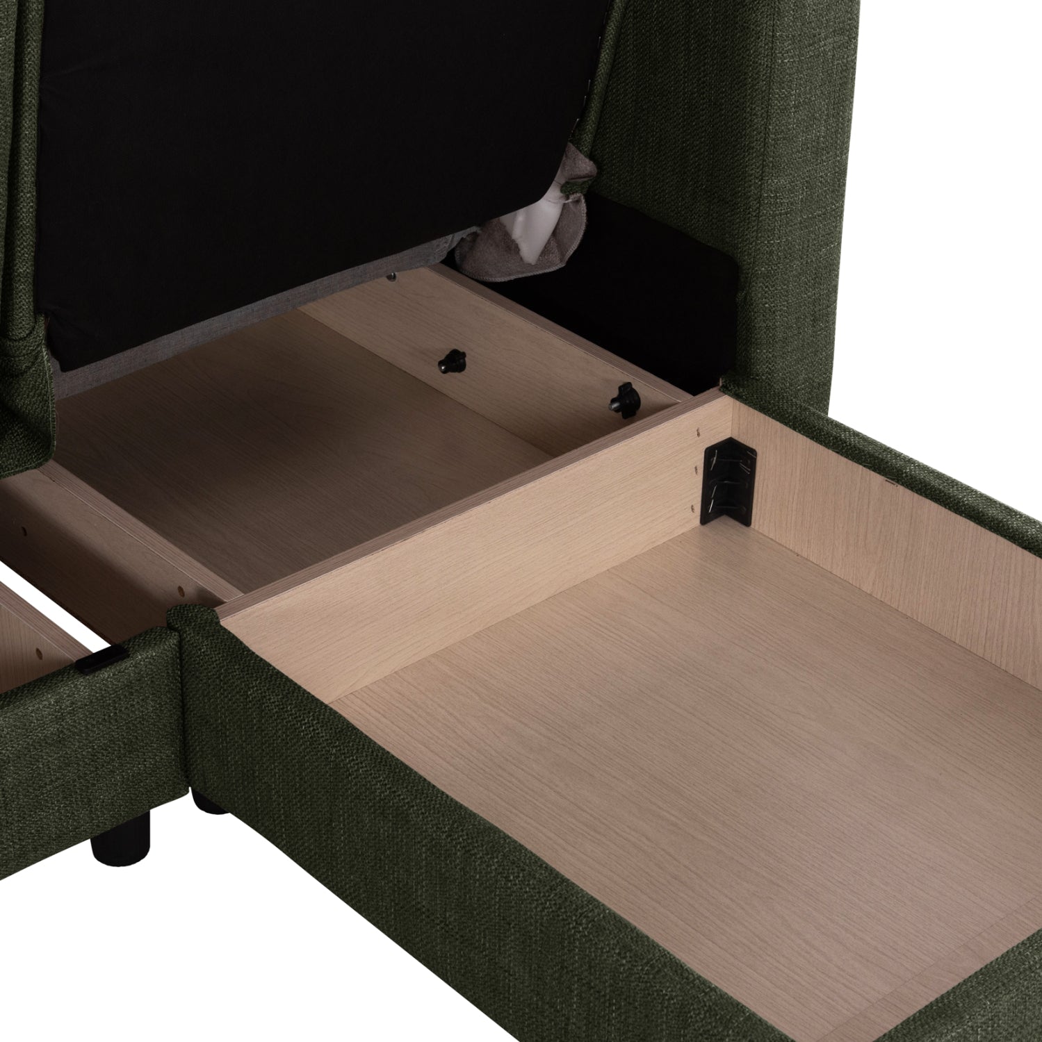 Ъглов дивантъмно зелен цвят