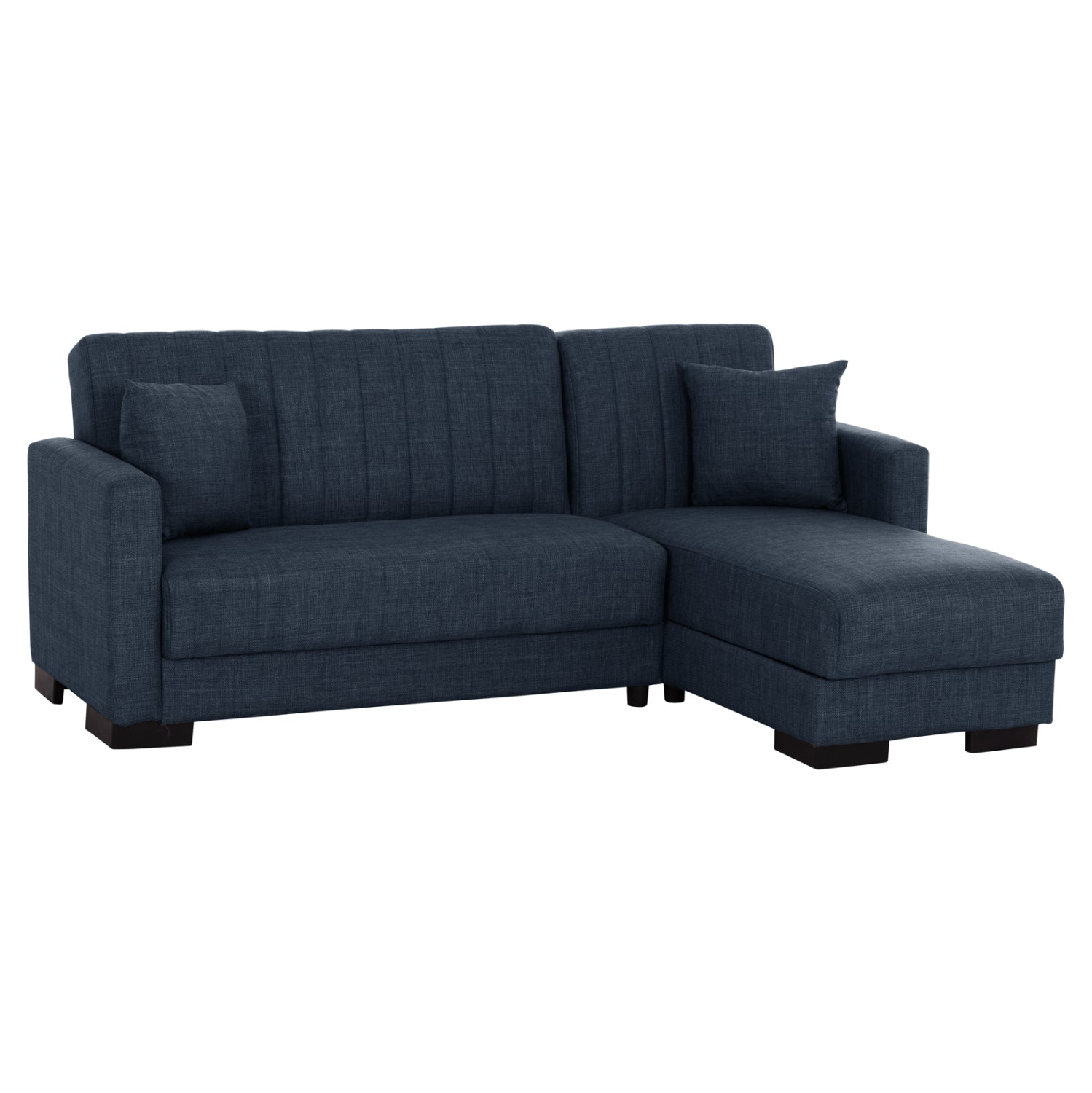 Диван легло ghufran ъглов обратен син с място за съхранение 202x140x78см.